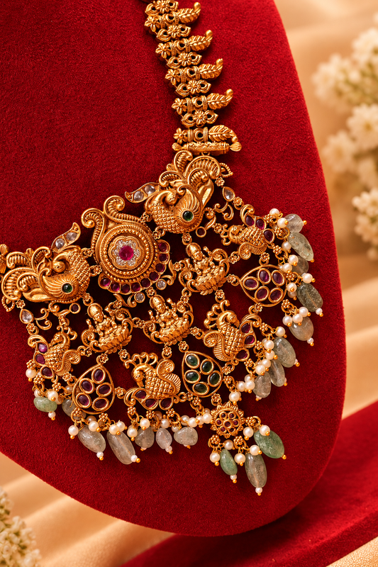 Grand & Exclusive Antique Temple Jewellery Set