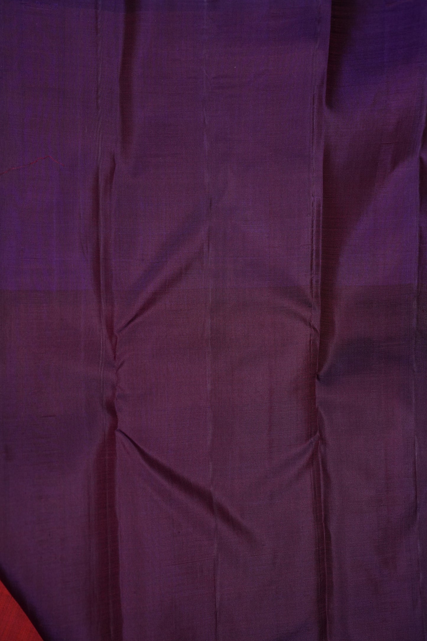 Rust & Purple Pure Kanchivaram Silk Saree with Antique Zari Border|Silk Mark Certified