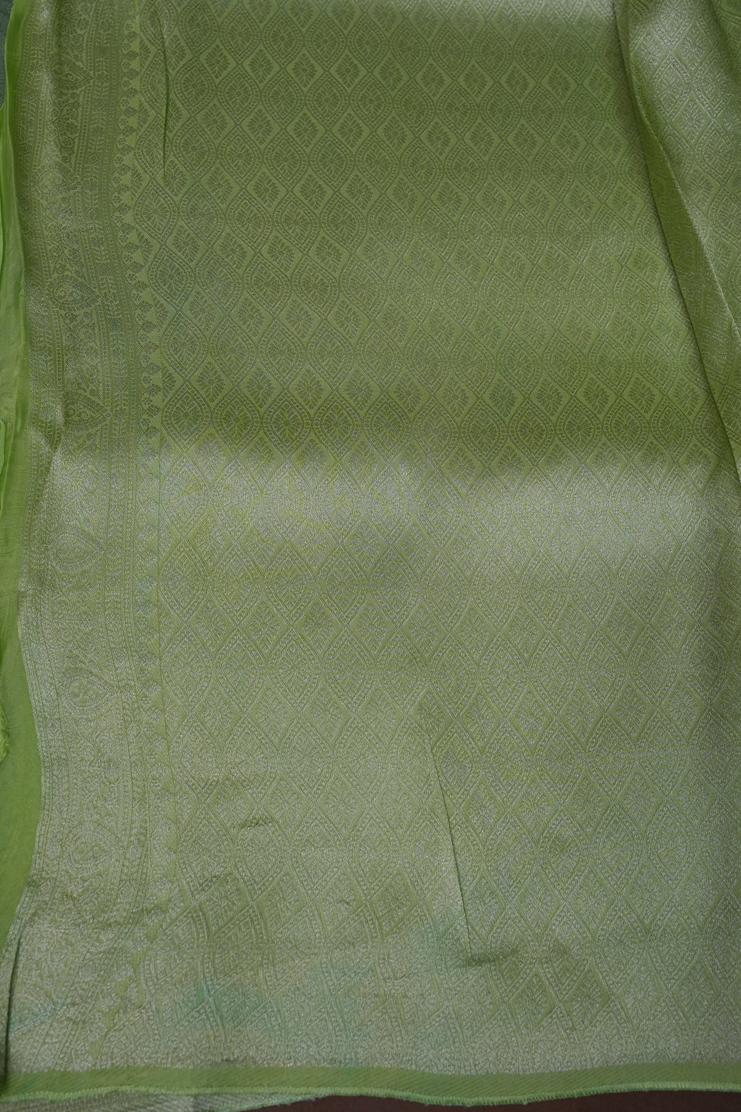 Soft Banarasi Silk Saree - Pastel Green