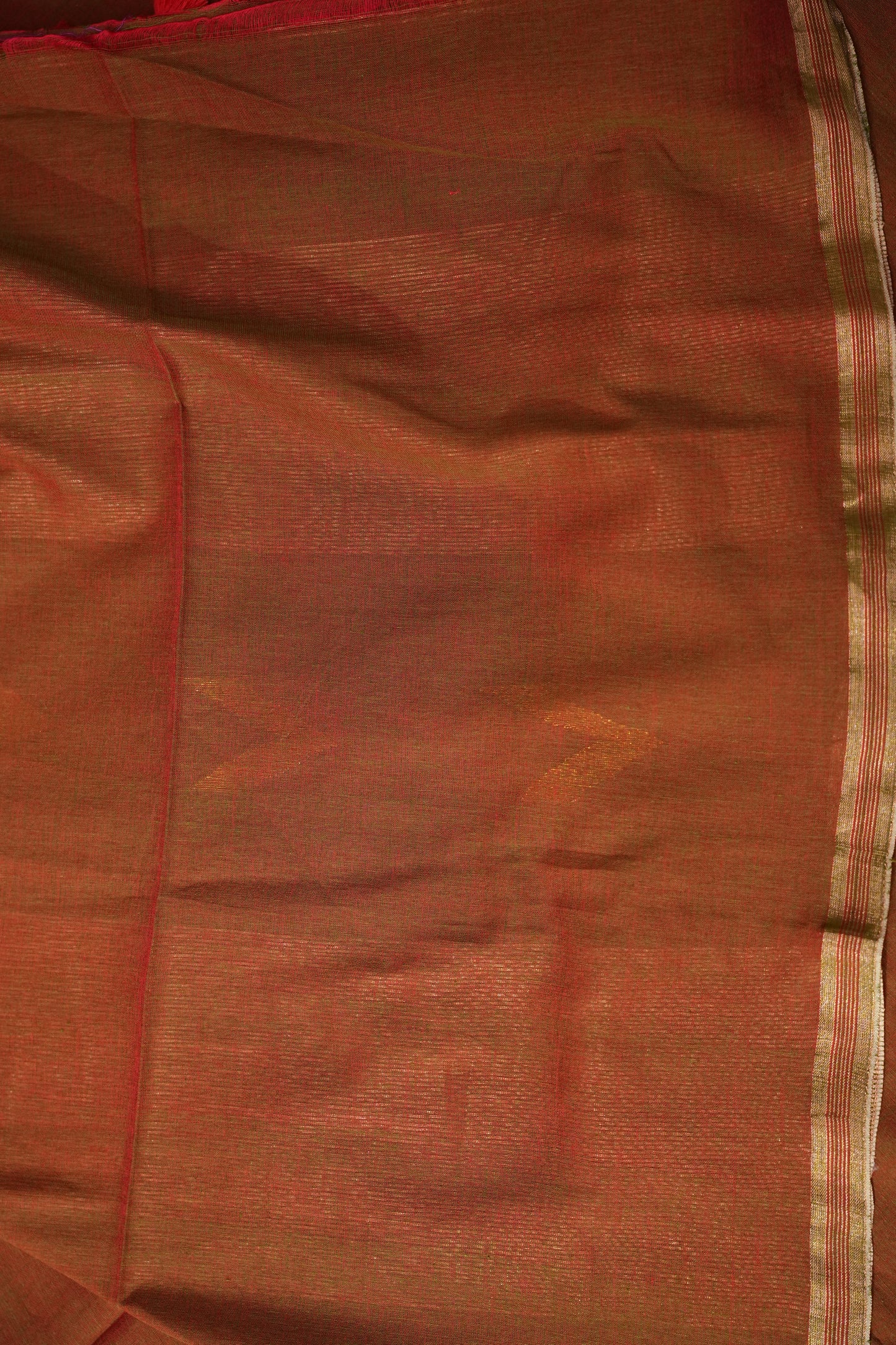 Soft Cotton Saree - Brown