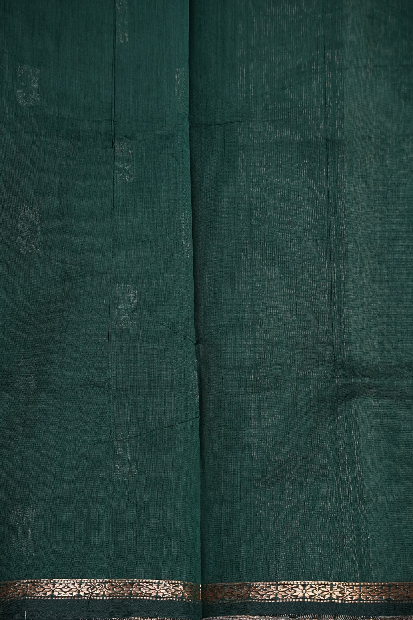 Maheshwari Silk Cotton Saree - Soft Green