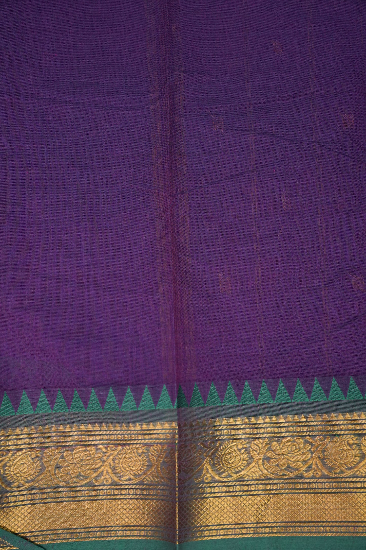 Kanchi Cotton Sarees - Purple & Blue