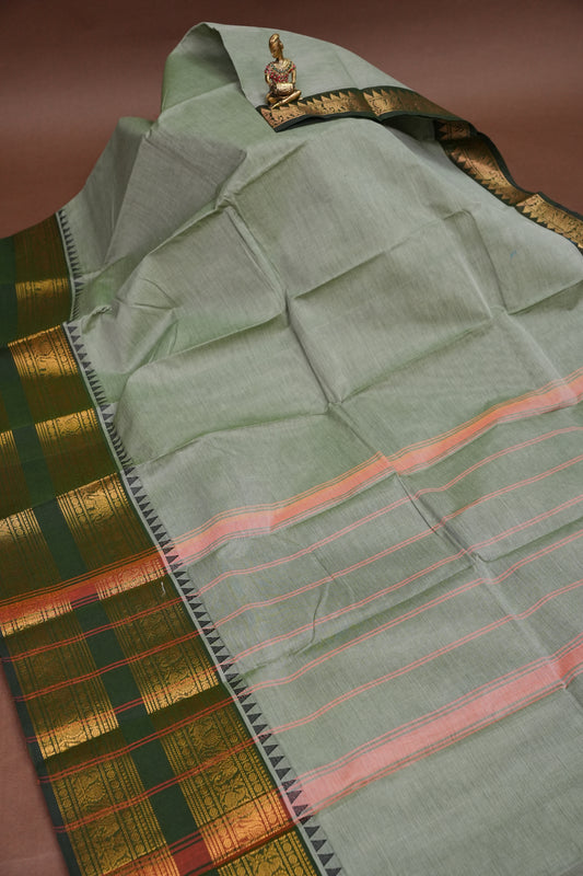 Kanchi Cotton Sarees - Grey