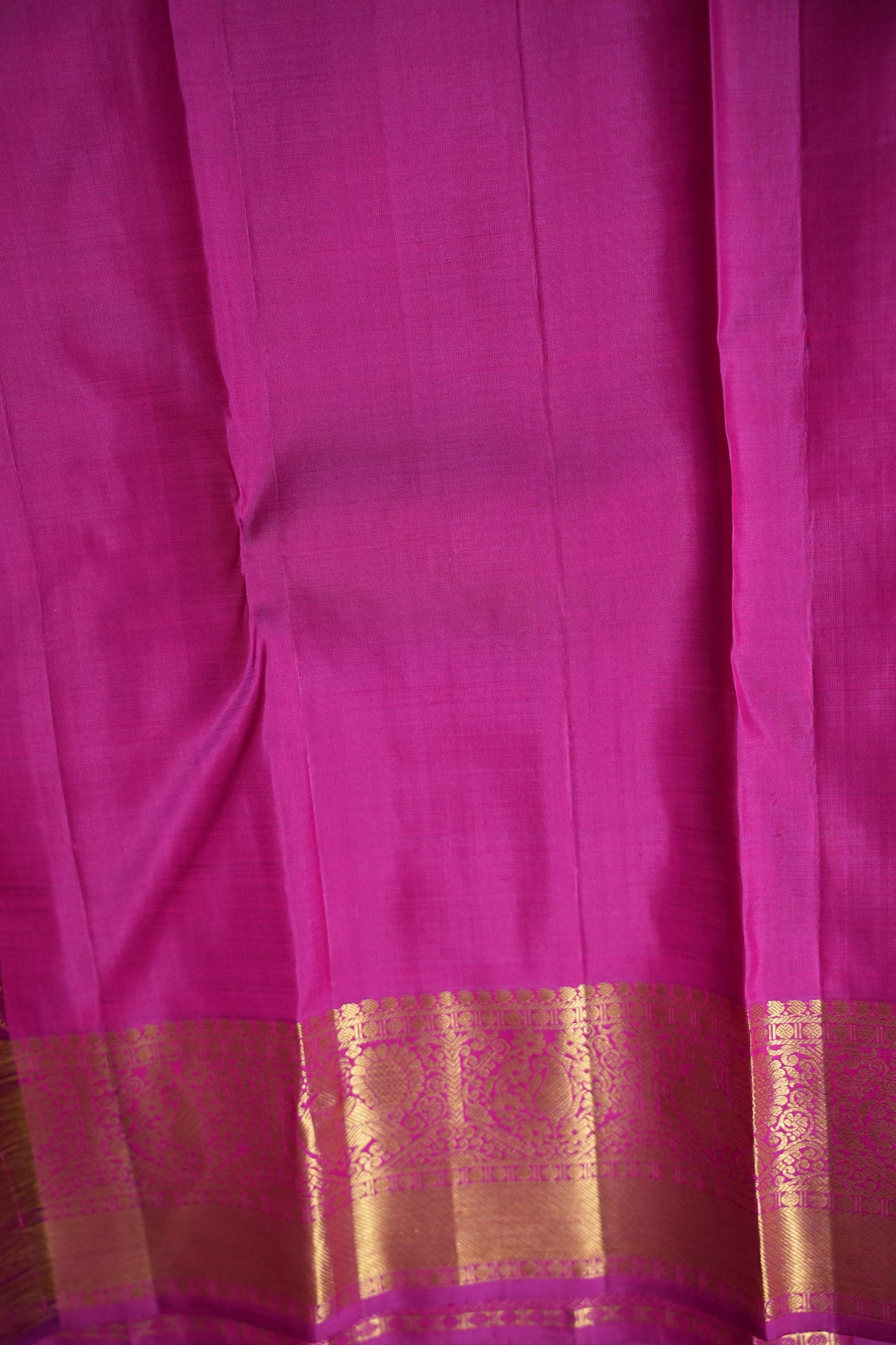 Pink & Gold Zari Pure Kanchipuram Silk Saree|Silk Mark Certified