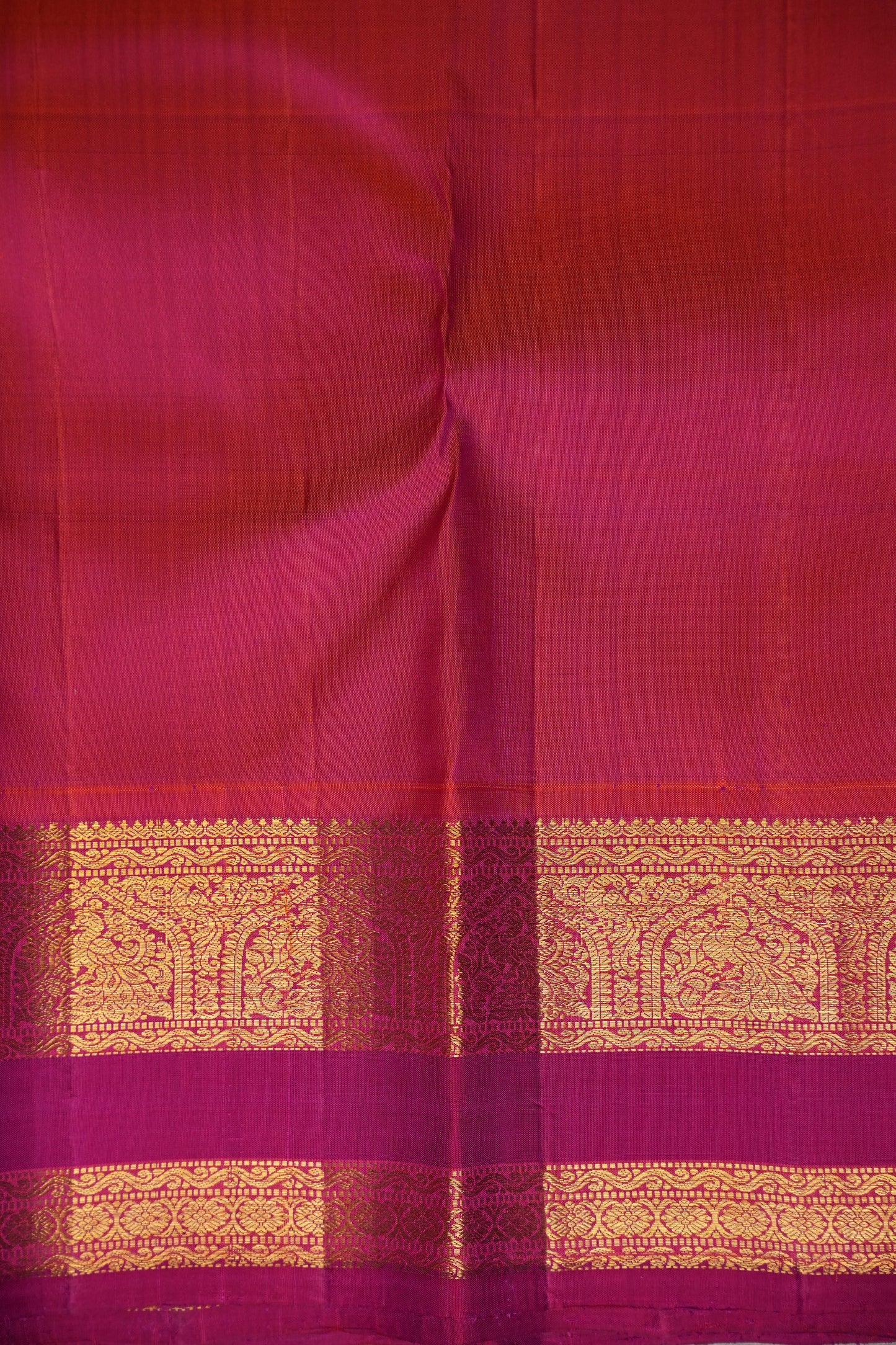 Baby Pink & Dark Pink Pure Kanchipuram Silk Saree|Silk Mark Certified