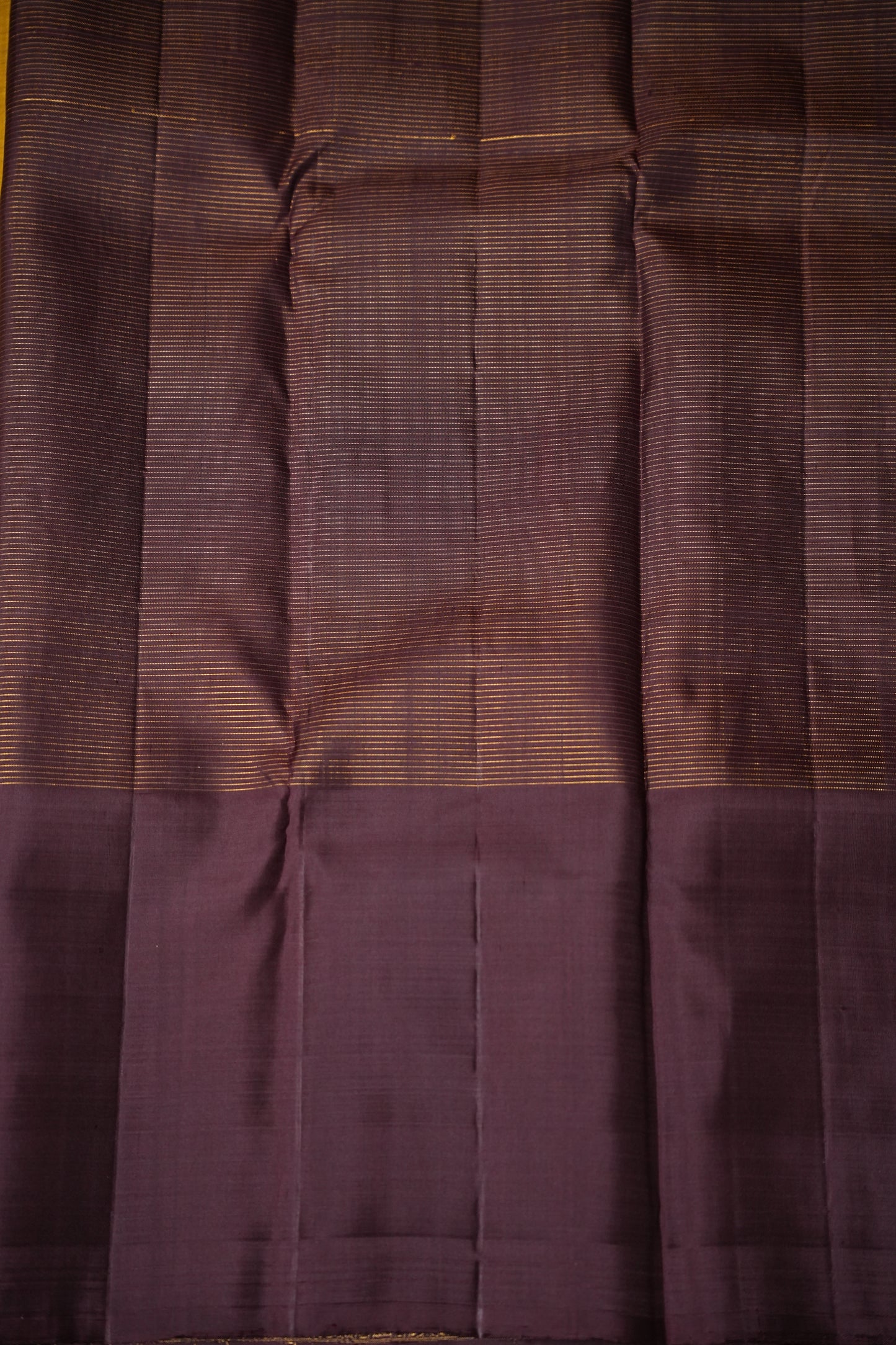 Olive Green & Coffee Pure Kanchipuram Silk Saree|Silk Mark Certified