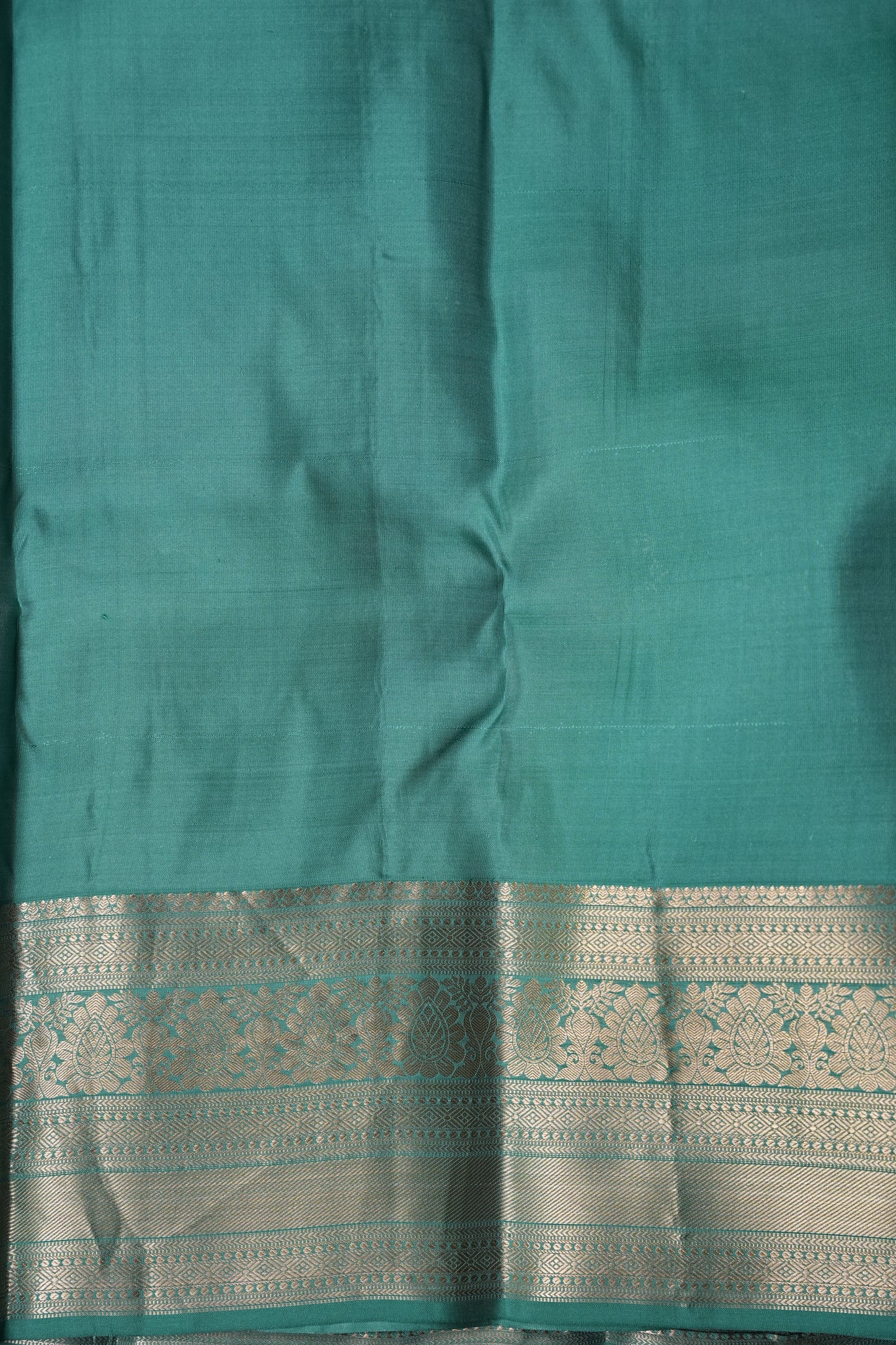 Aqua Green Pure Kanchipuram Silk Saree|Silk Mark Certified