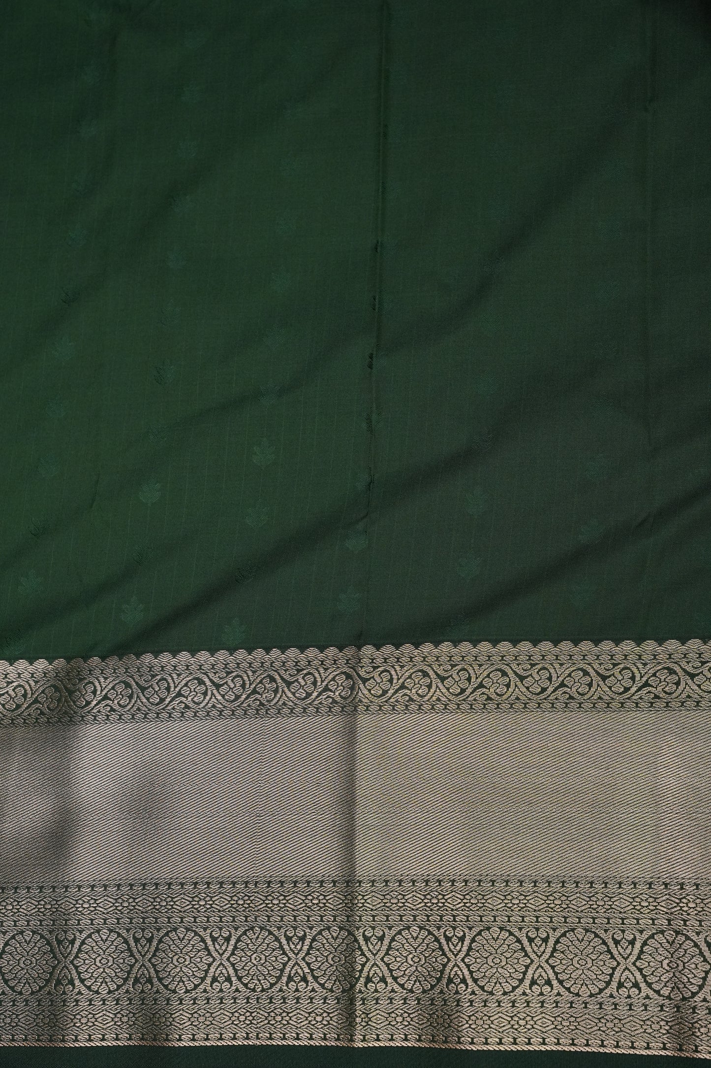 Kanchivaram Semi Silk Saree - Maroon with Emerald Green