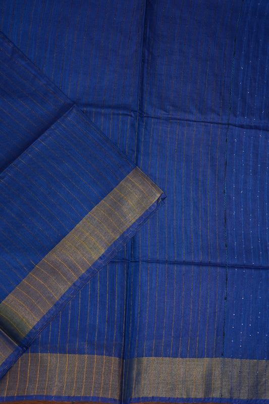 Semi Tussar Staple Saree – Purple