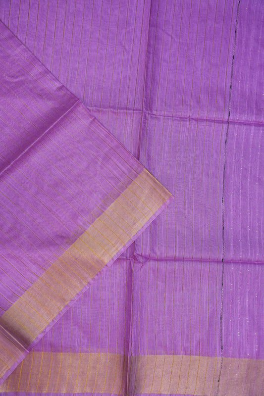 Semi Tussar Staple Saree – Purple
