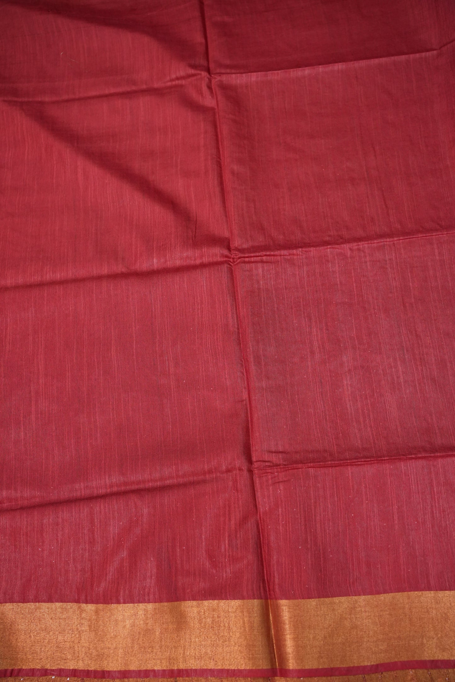 Semi Tussar Staple Saree – Maroon