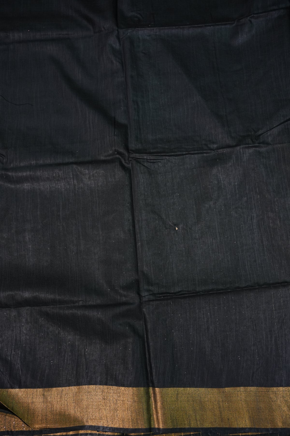 Semi Tussar Staple Saree – Black