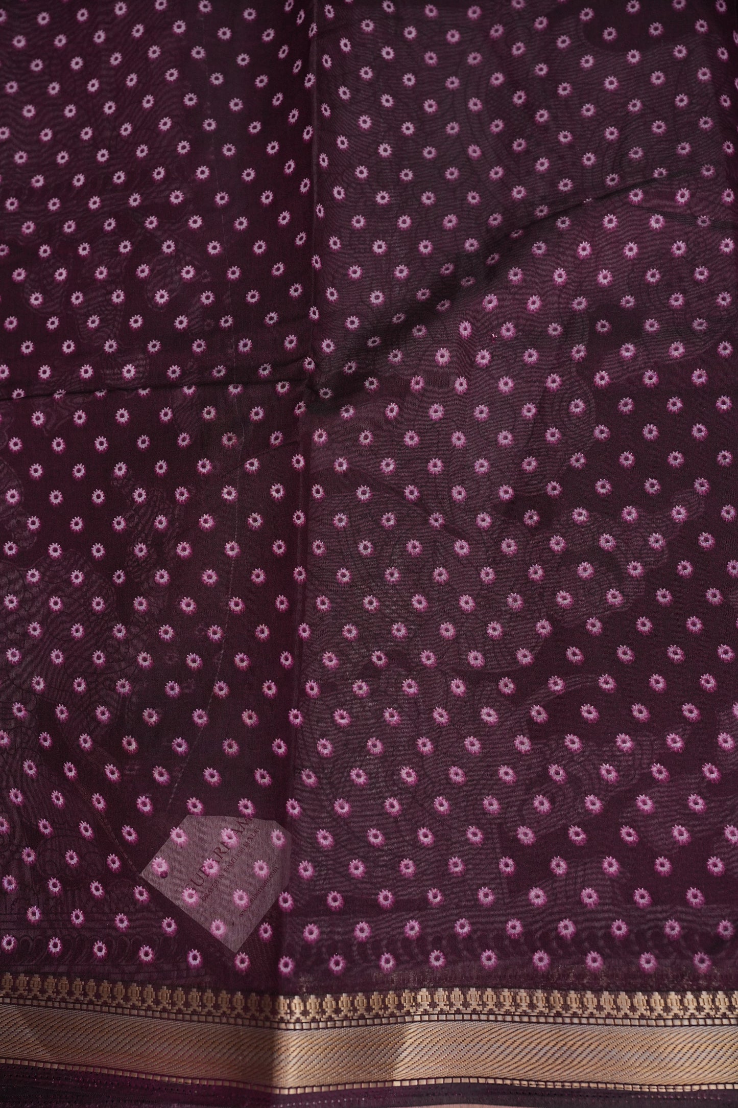 Chanderi Silk Cotton Kalamkari Printed Saree - Lavender