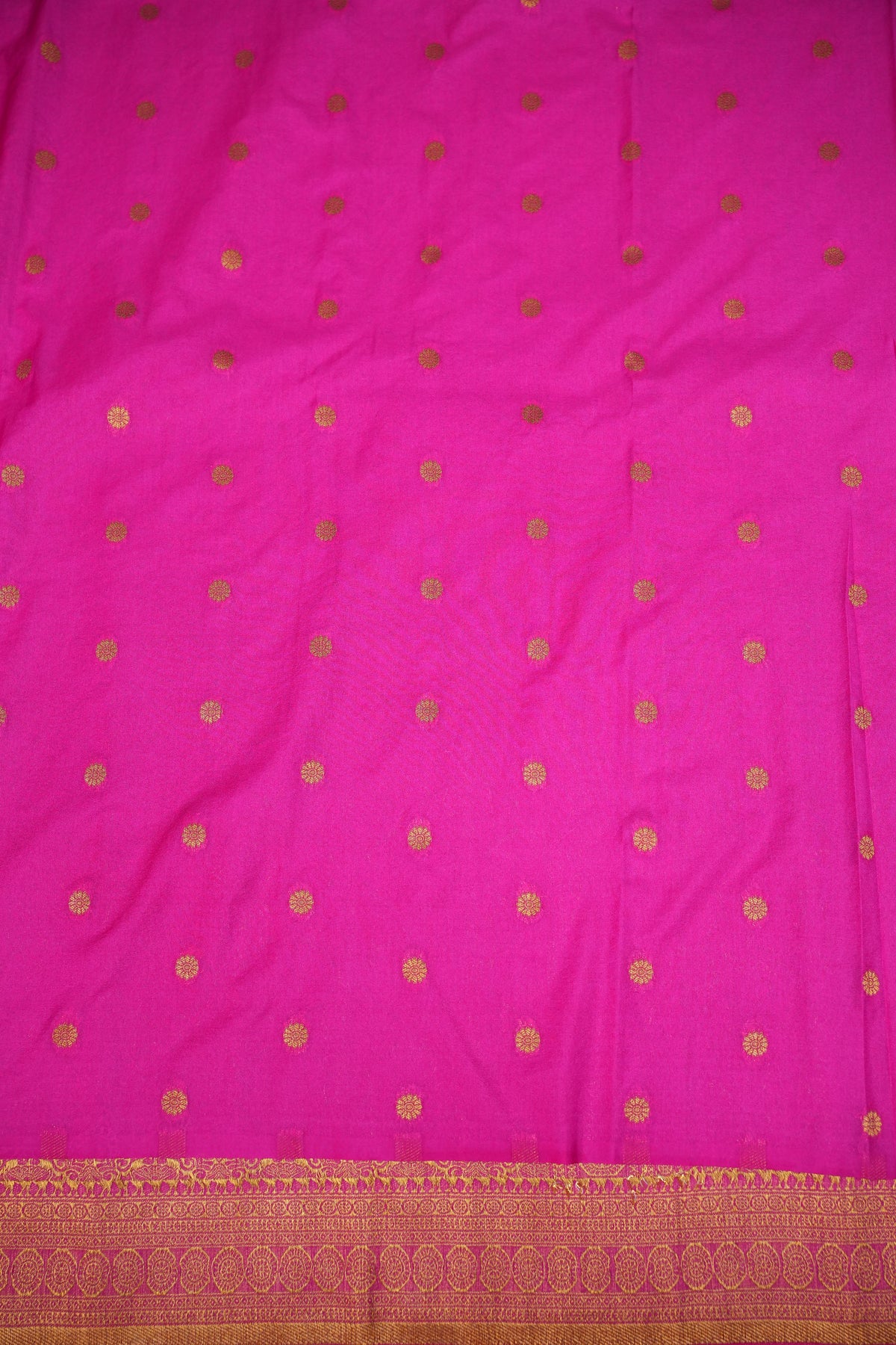 Soft Banarasi Semi Silk Saree with Full Brocade Body – Pink & Antique Gold