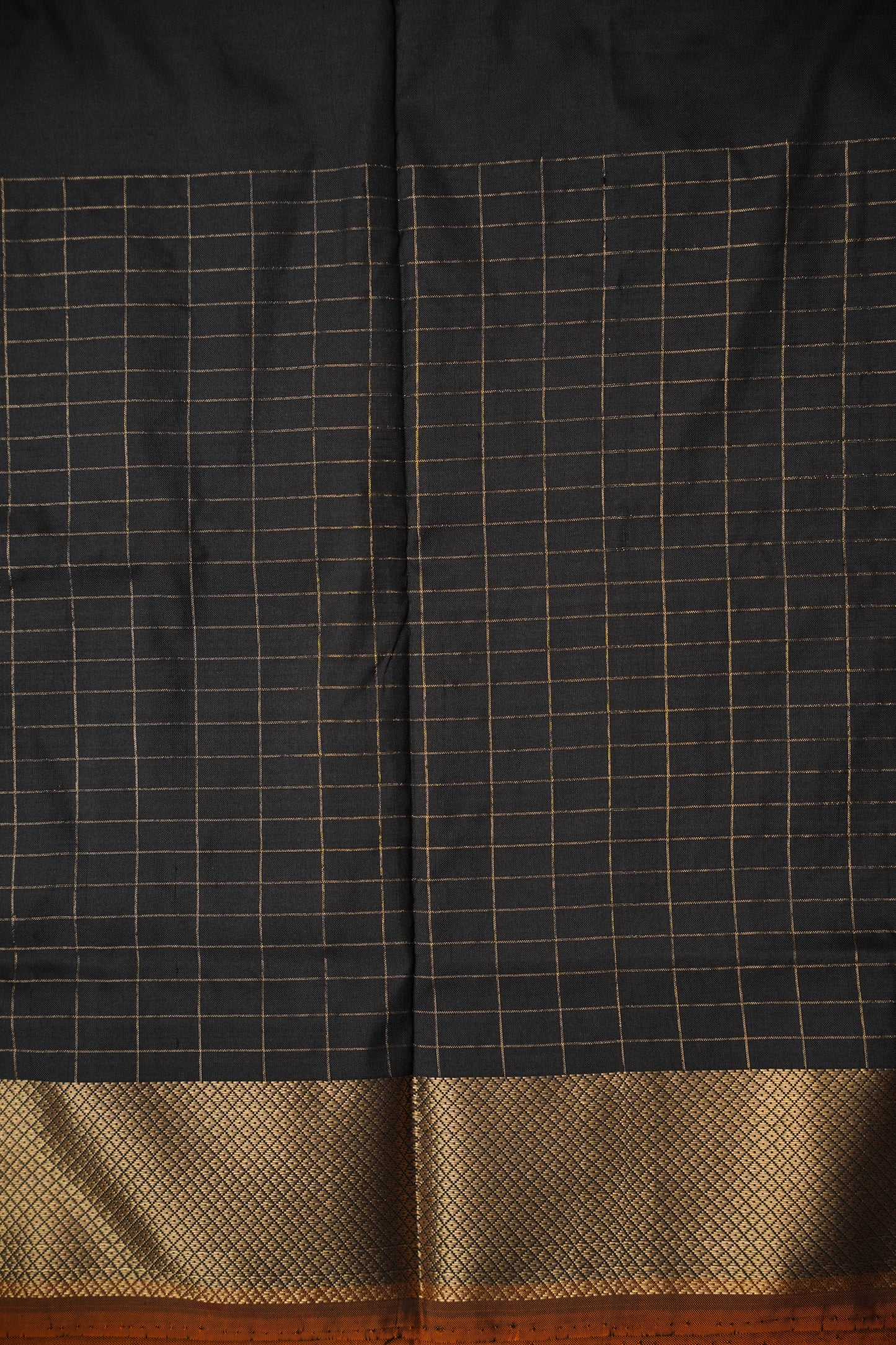 Pure Ikkat Soft Silk Saree - Silver Grey, Red & Black
