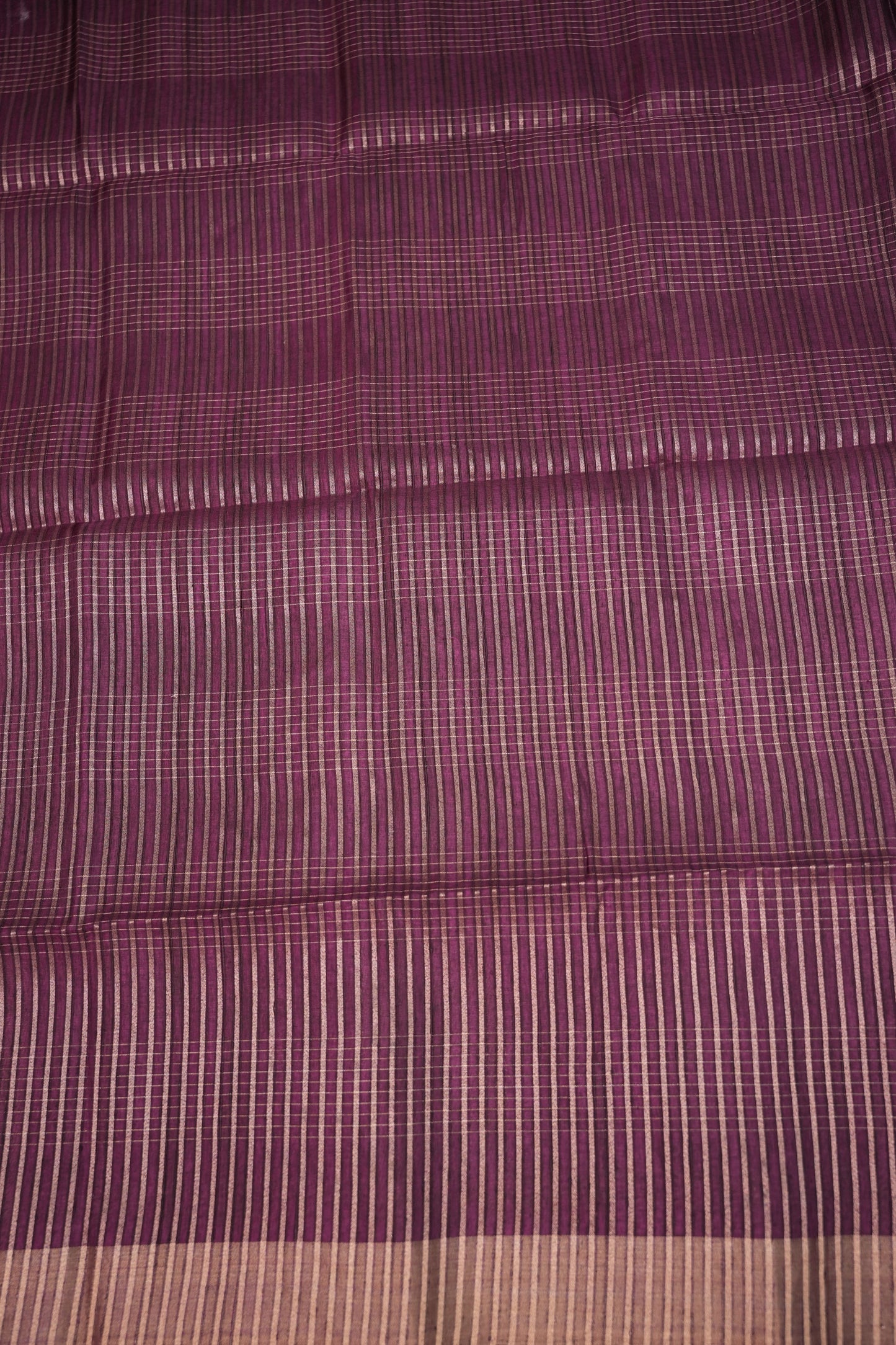 Semi Tussar Linen Silk Sarees - Purple