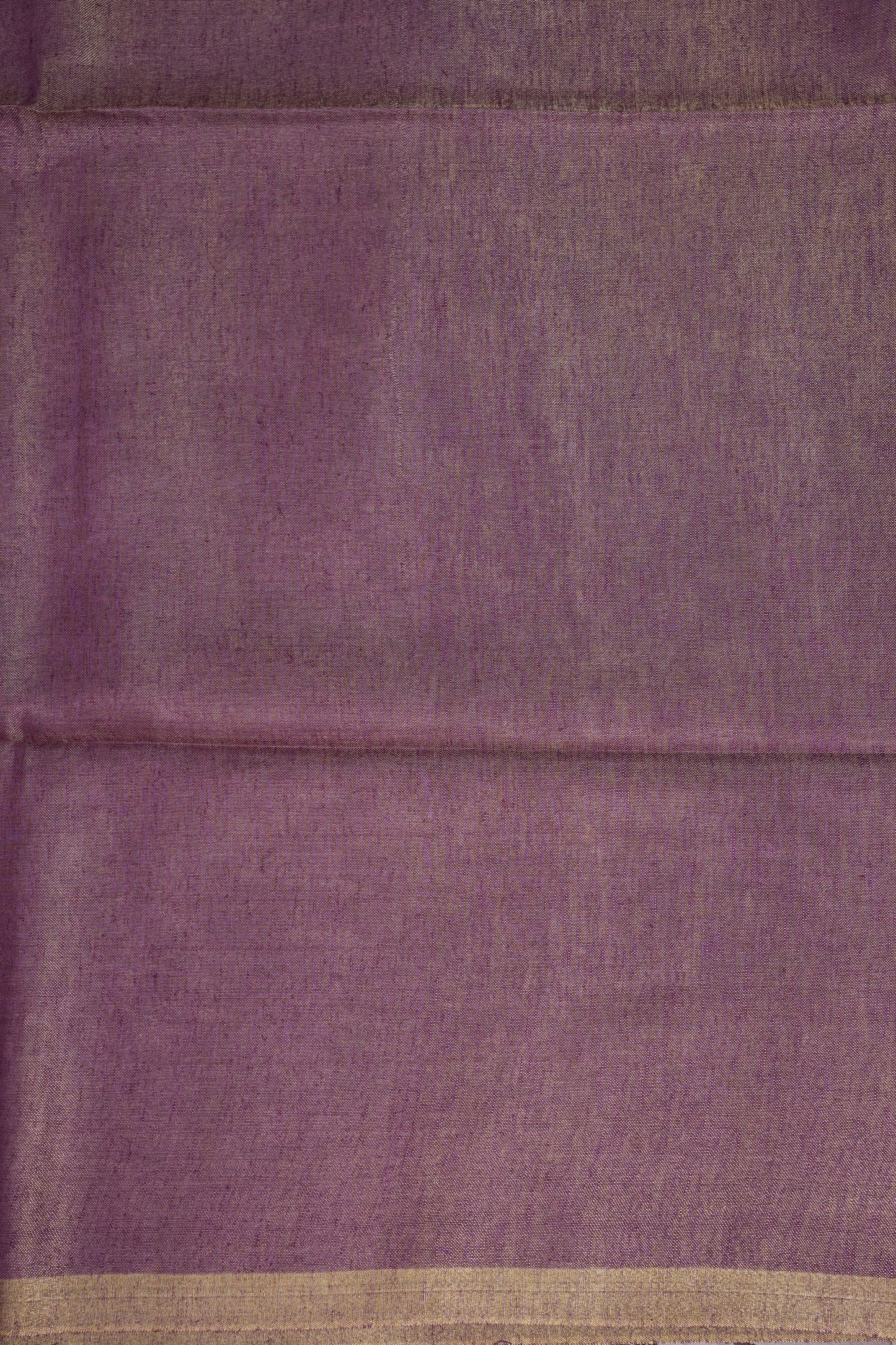 Lavender & Antique Gold Tissue Linen Saree