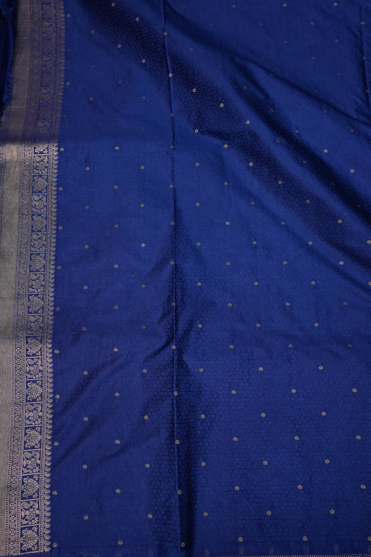 Banarasi Satin Silk Saree with Full Brocade Body – Royal Blue