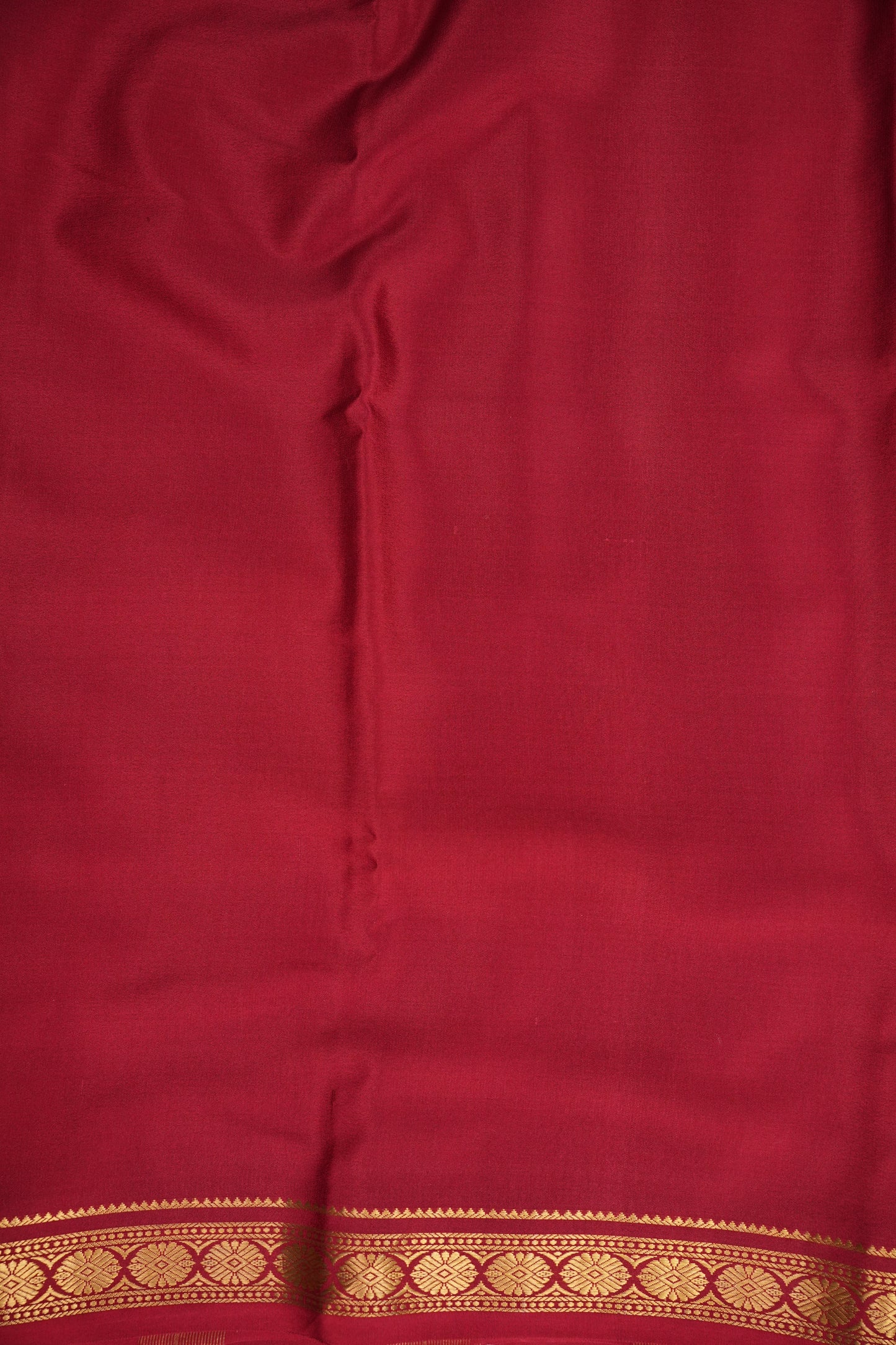 Shibori Tie & Dye Pure Crepe Mysore Silk Saree - Deep Red