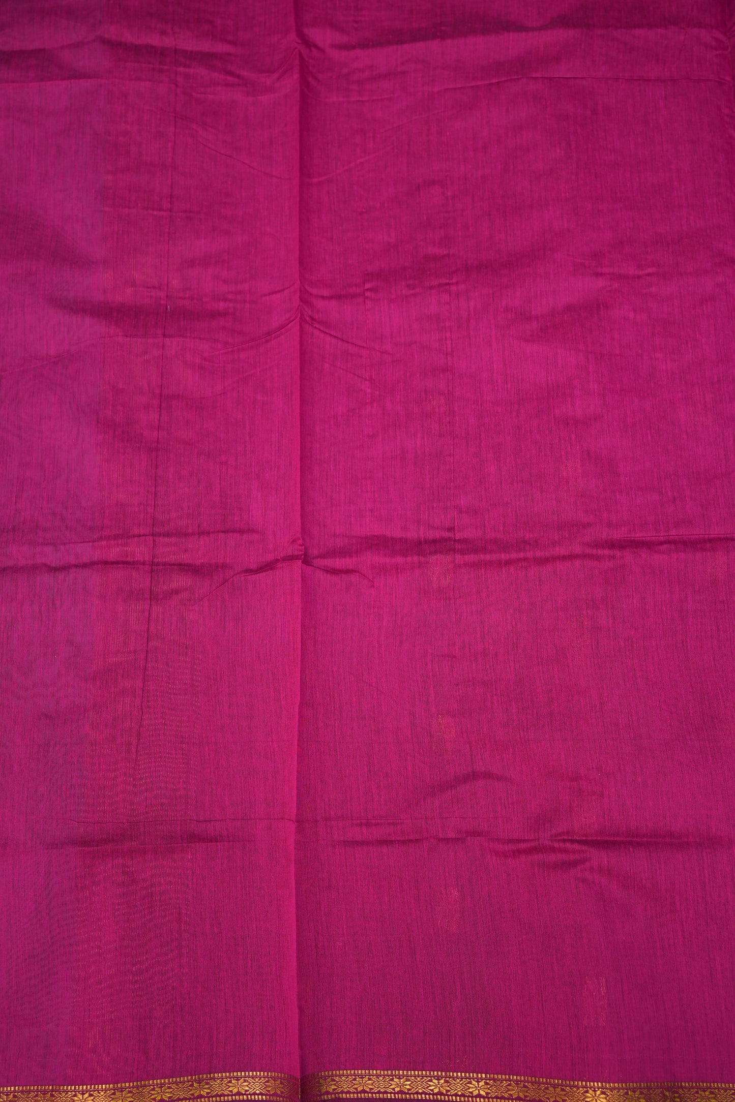 Semi Maheshwari Silk Cotton Saree – Lavender & Rani Pink with Zari Buttas