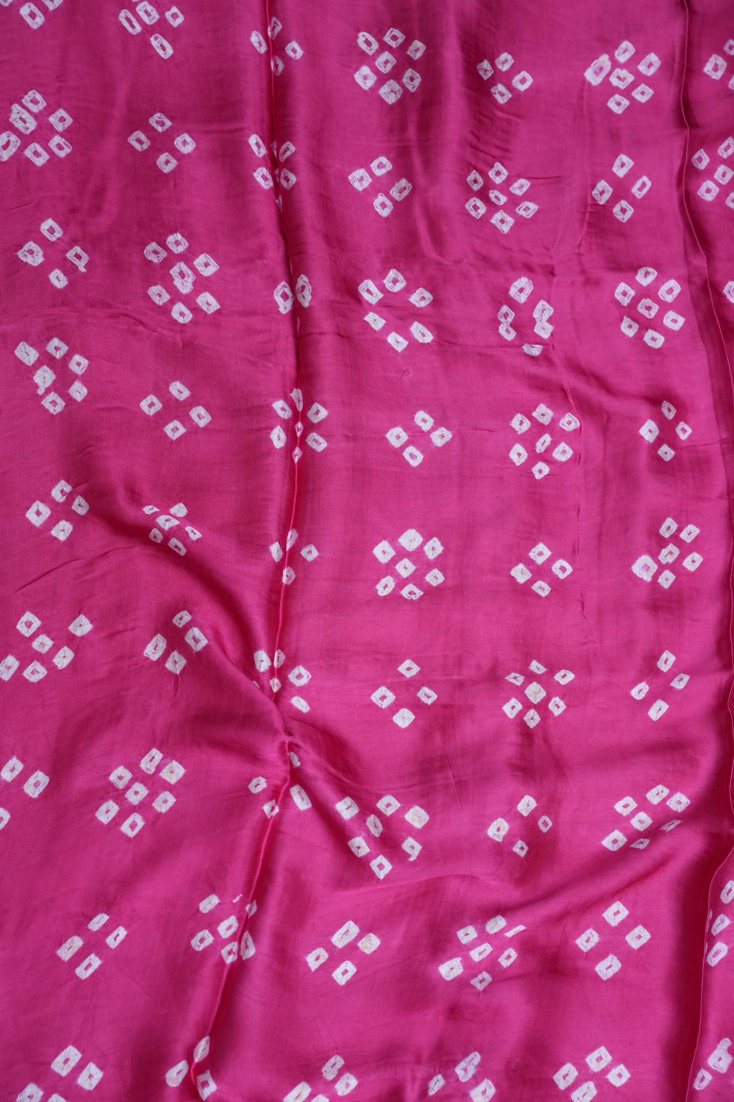 Subarnam's Exclusive Statement Saree – Pure Modal Silk Bandhani Kalamkari Saree