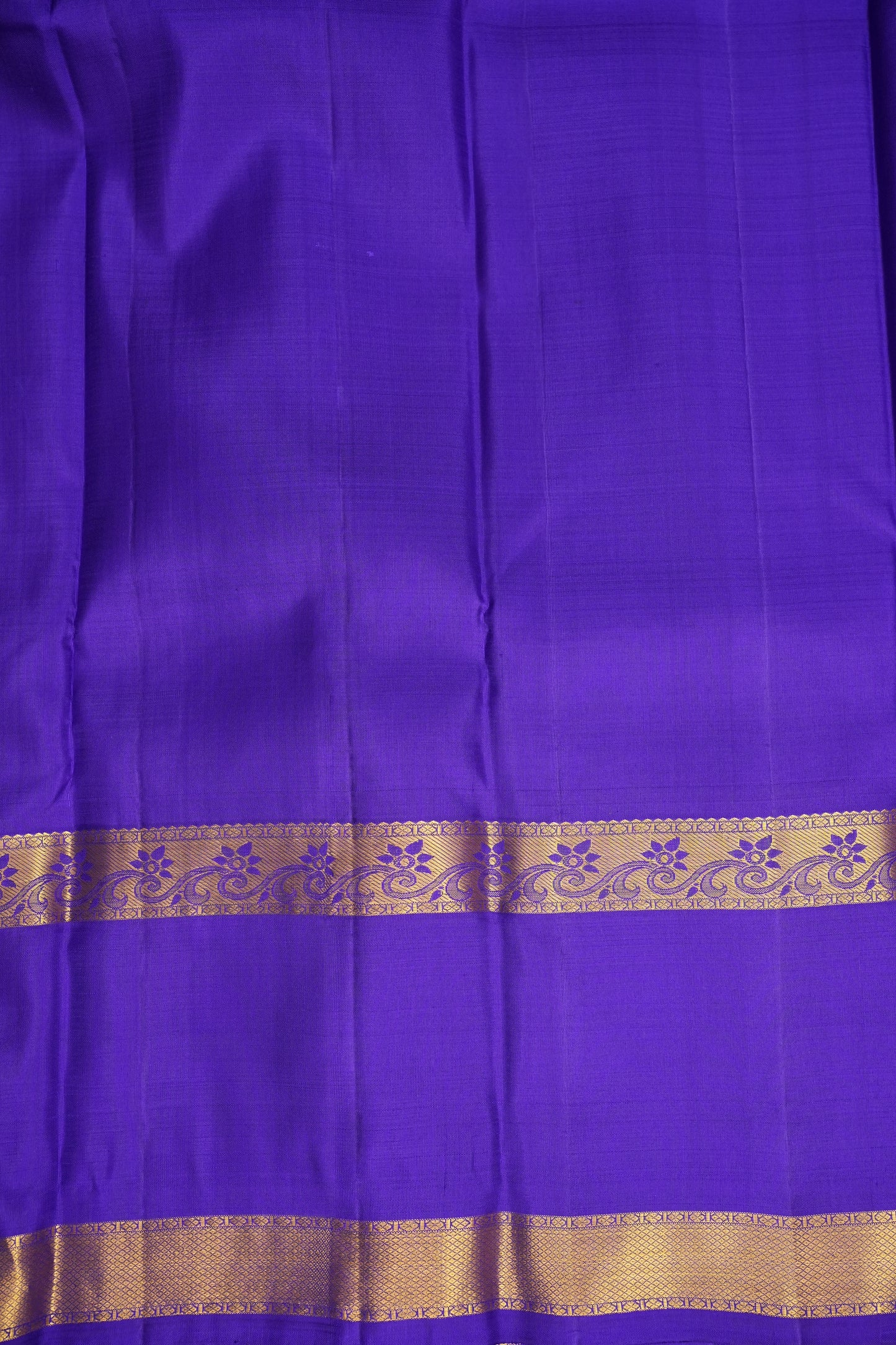 Mustard & Purple Pure Kanchipuram Silk Saree|Silk Mark Certified