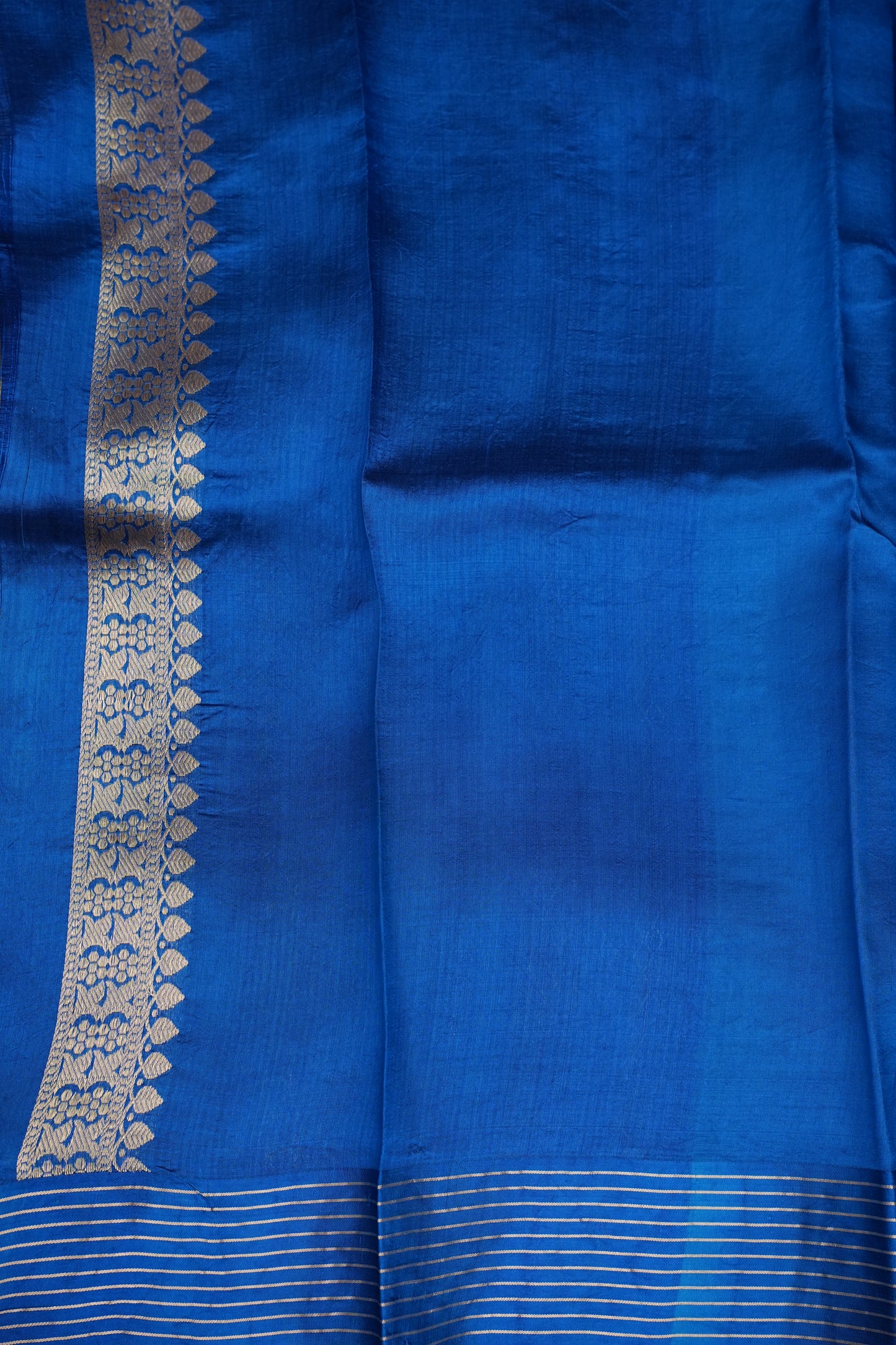 Pure Mango Silk Saree in Royal Blue | Silk Mark Certified