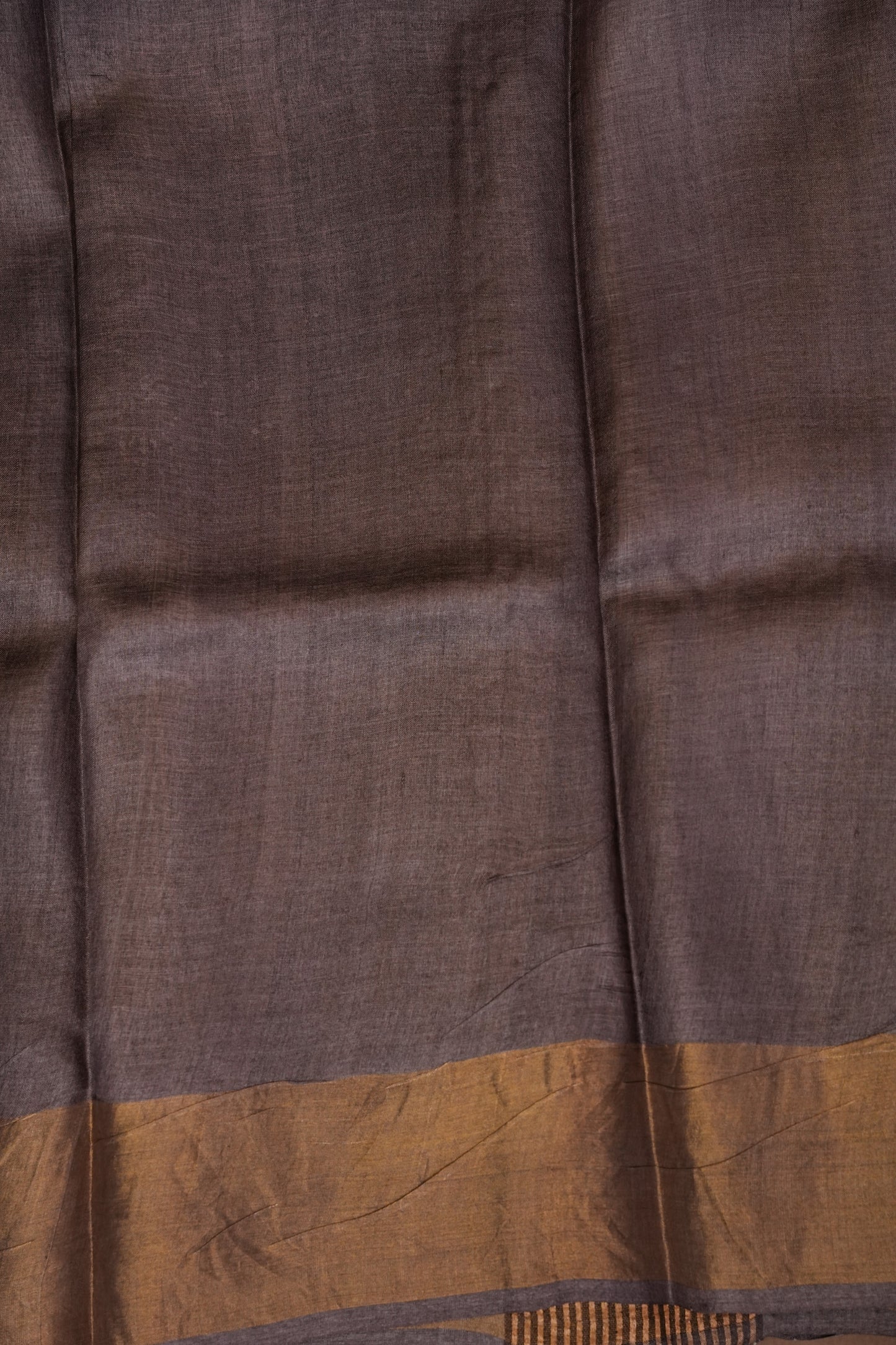 Geometric Patterned Pure Tussar Silk Saree-Multitoned|Silk Mark Certified