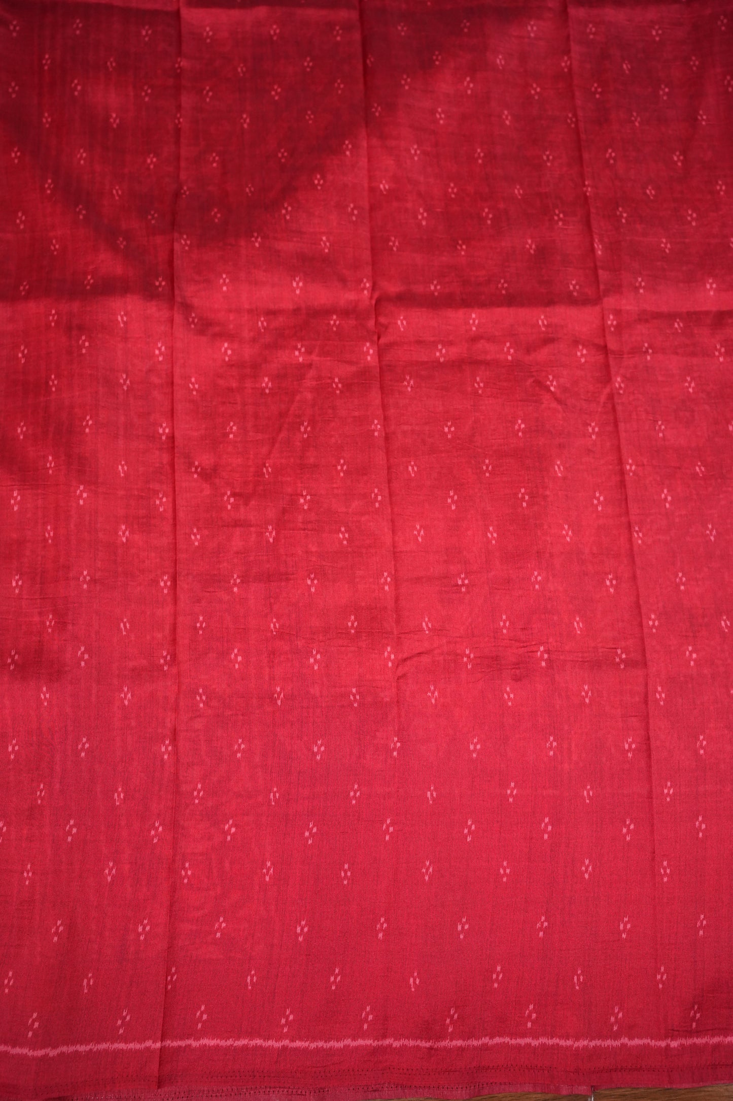 Tussar Saree with Kalamkari Body & Patola Border and Pallu – Grey & Red