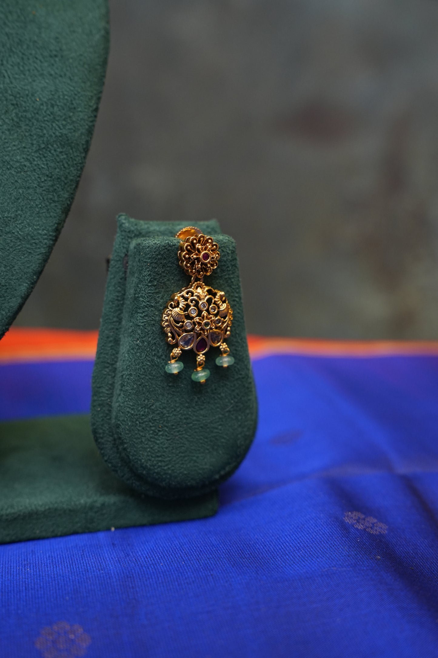 Antique Gold-Plated Temple Necklace Set