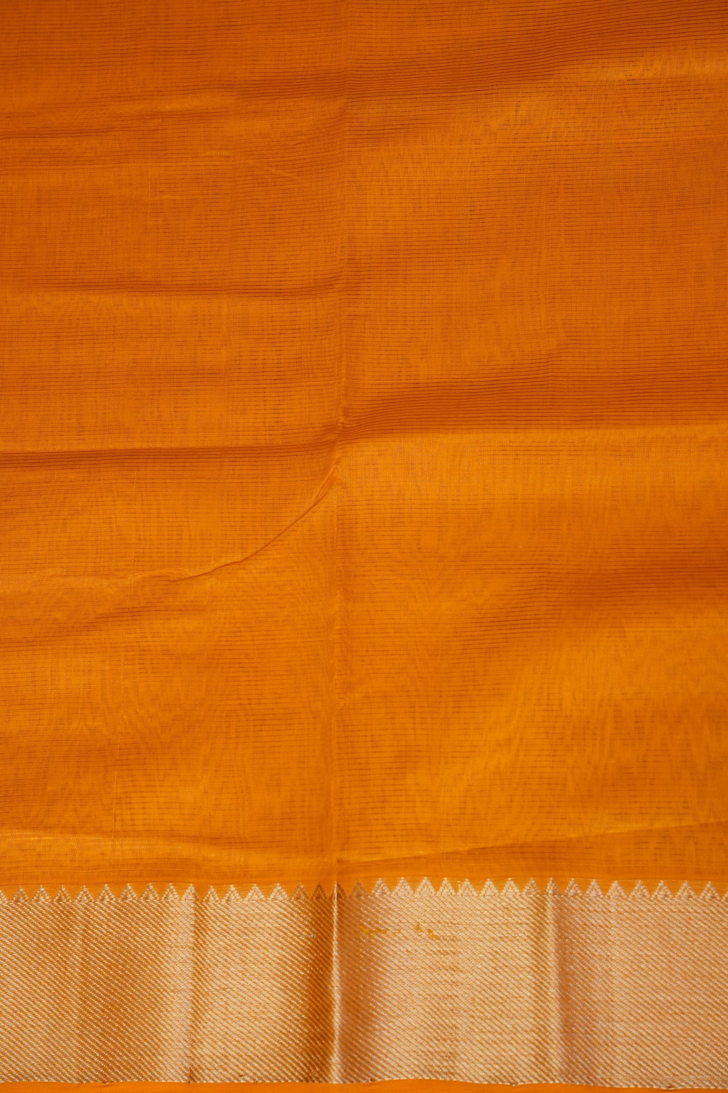 Mangalagiri Silk Cotton Saree - Mustard Yellow