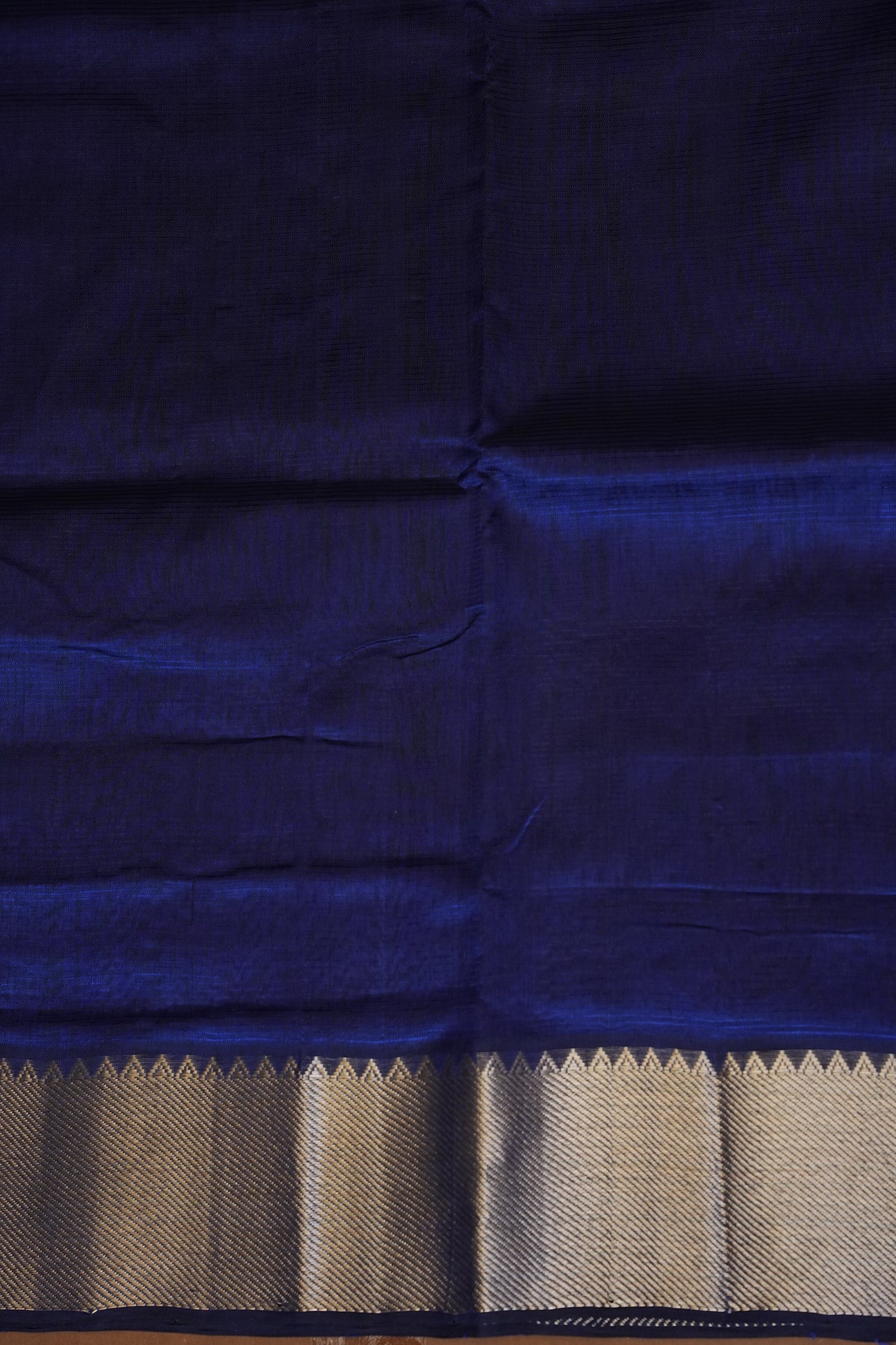 Mangalagiri Silk Cotton Saree - Royal Blue