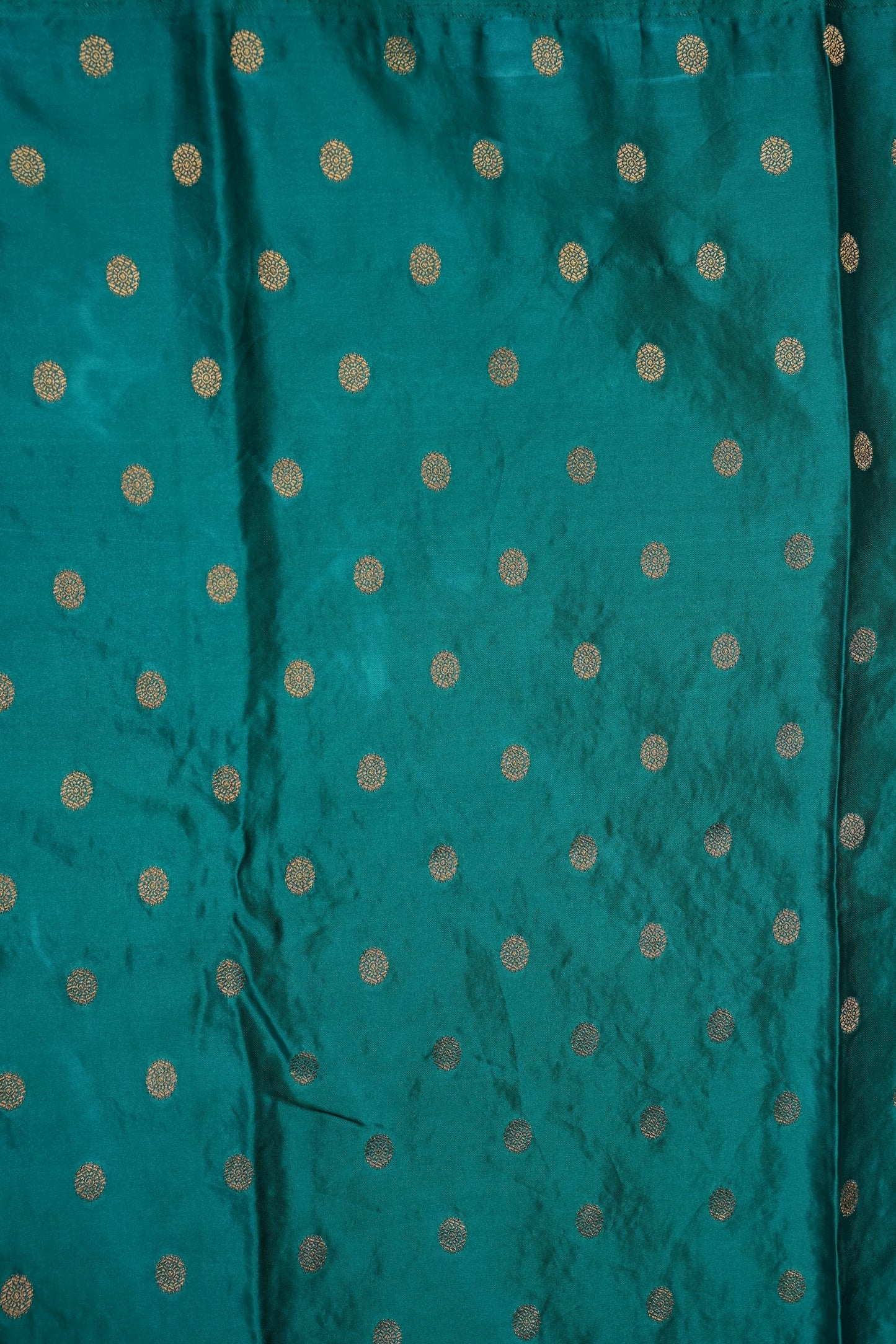 Turquoise Blue Banarasi Satin Silk Saree with Meenakari Floral Zari Weave & Rich Brocade Border-Silk Mark Certified.