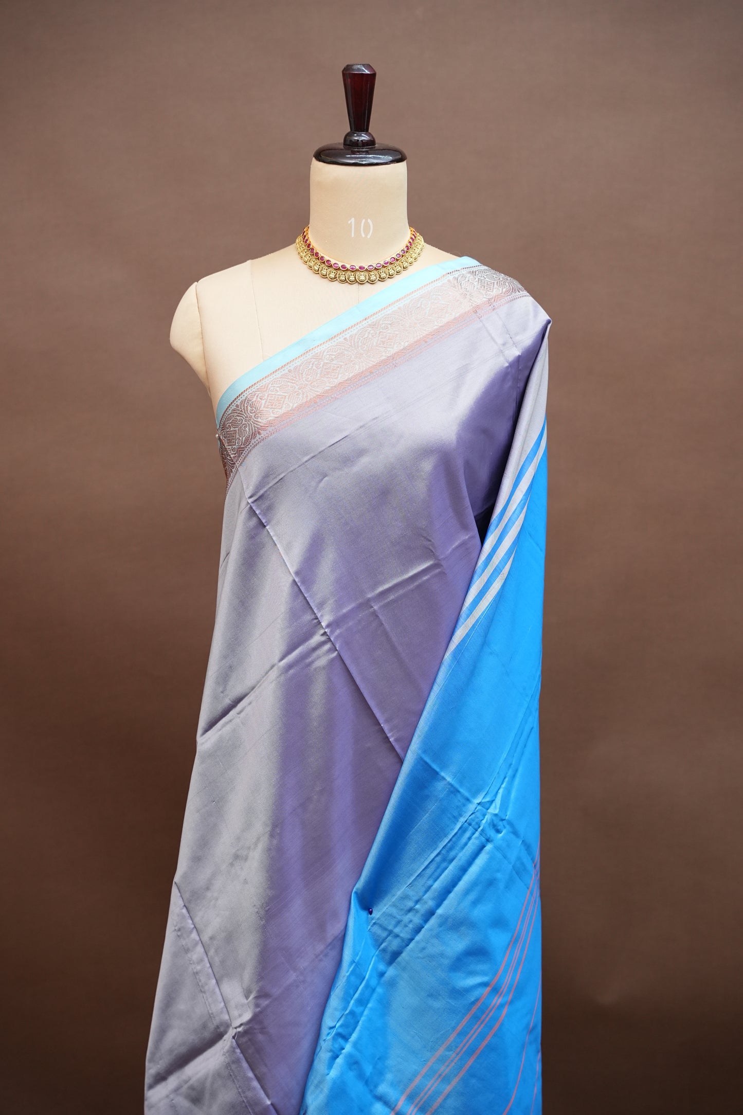 Vegan Silk Saree – Lavender
