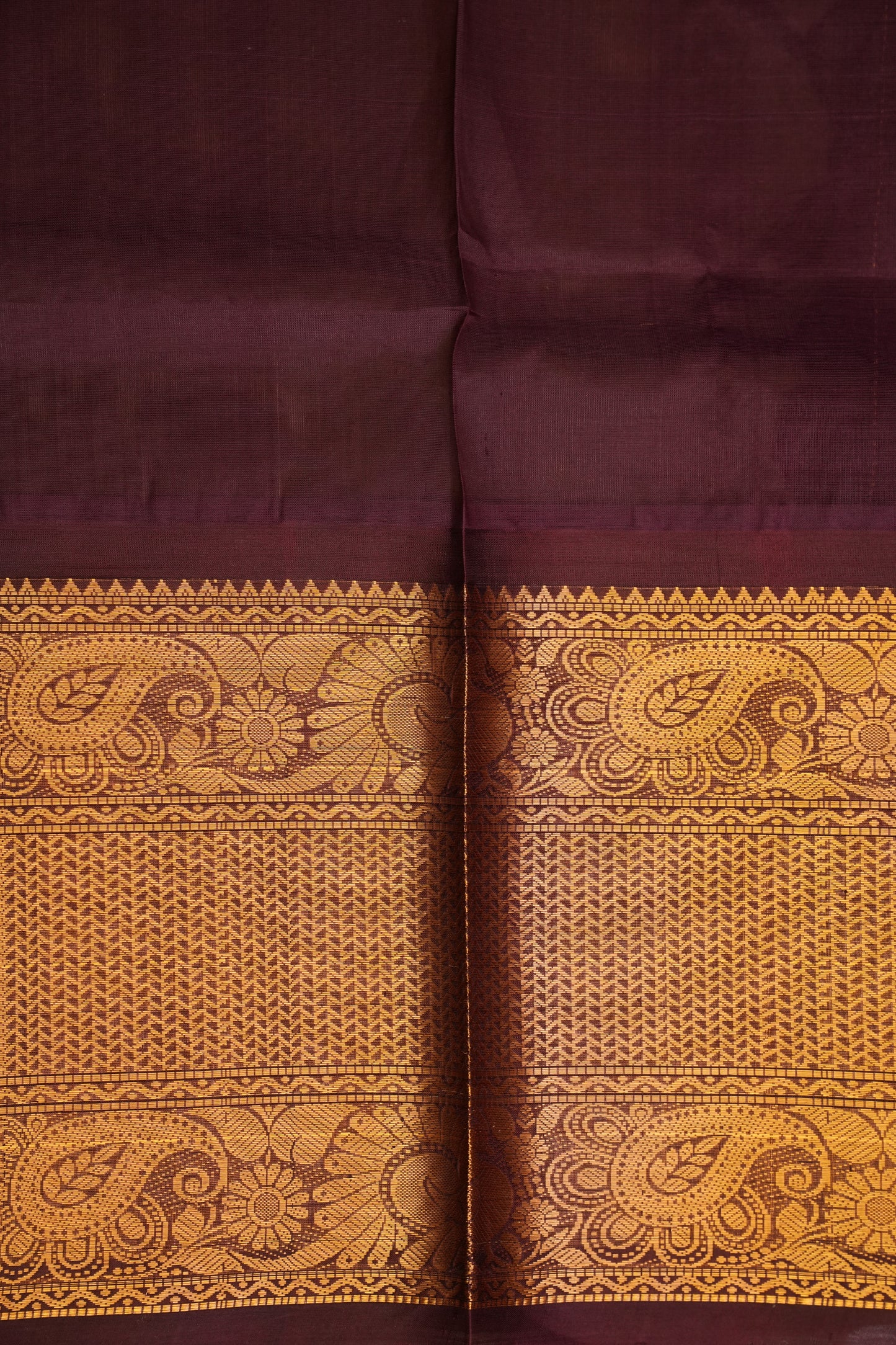Pure Kuppadam Saree - Pistachio Green & Coffee
