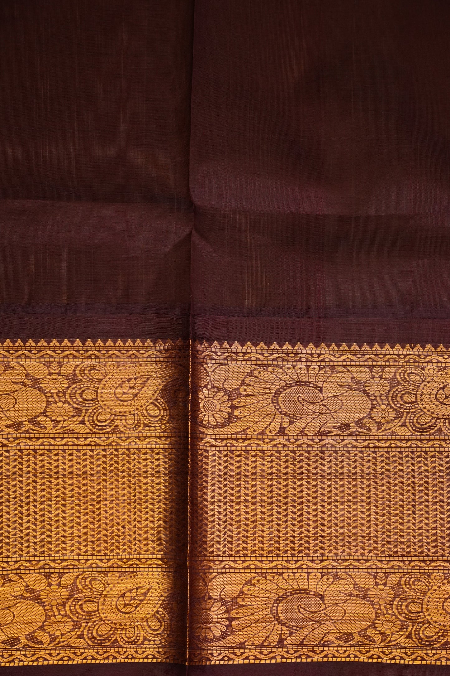 Pure Kuppadam Saree - Soft Turquoise with Coffee