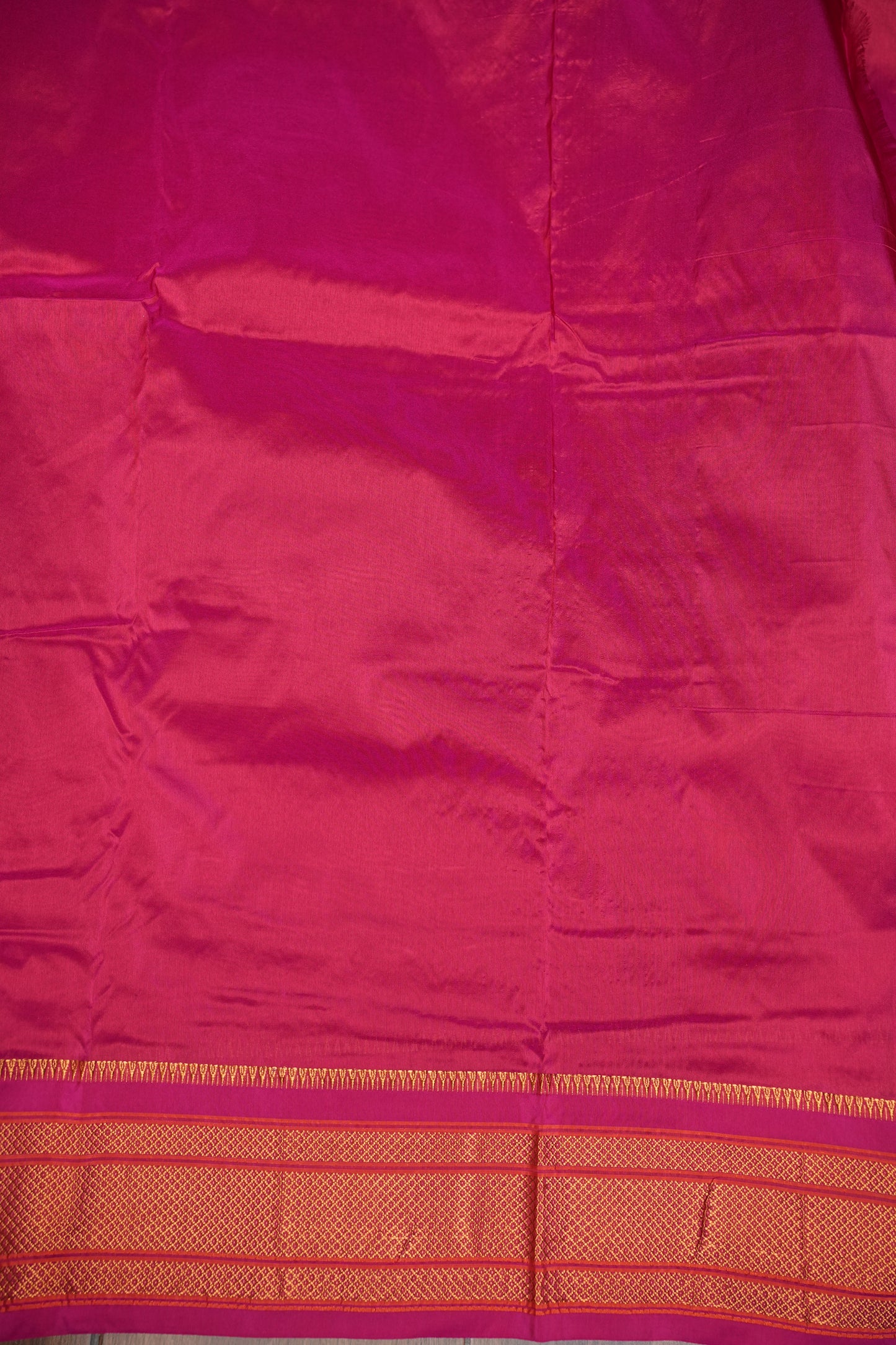 Semi Silk 9-Yard Saree with Paithani Pallu & Gatti Border – Pink