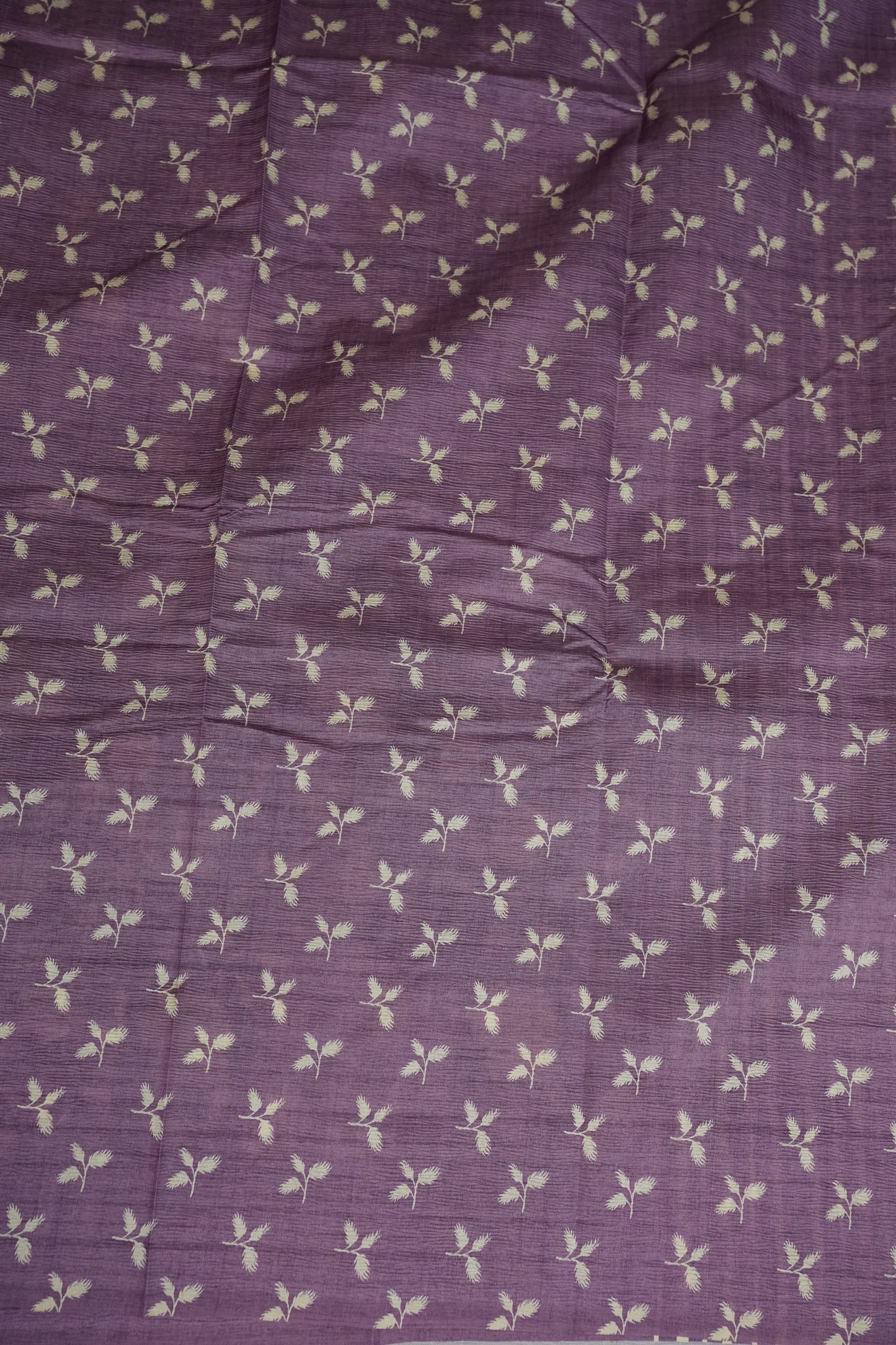 Semi Raw Silk Saree – Lavender Bloom Elegance
