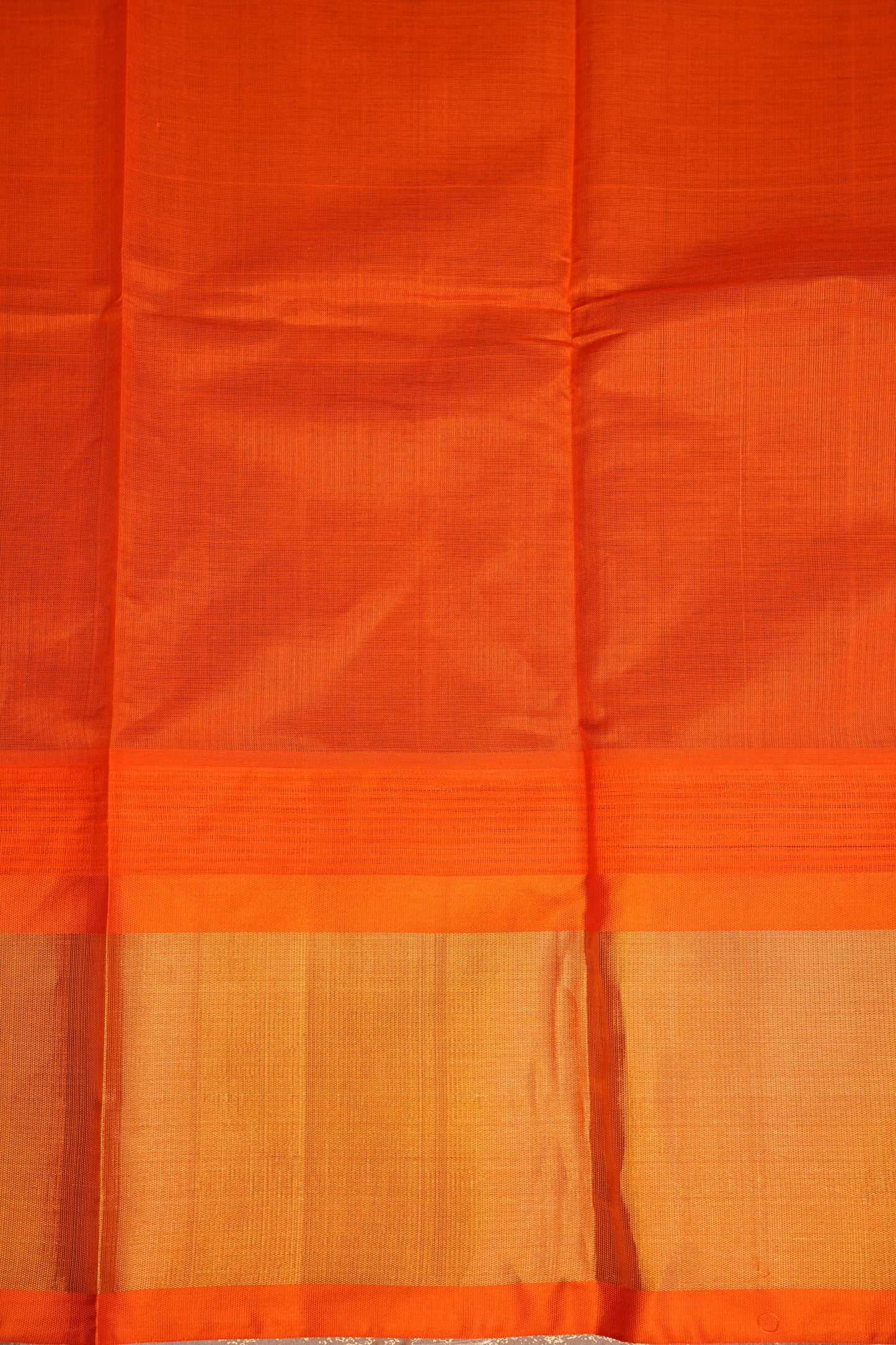Pure Kuppadam Korvai Pattu Saree-Black & Orange