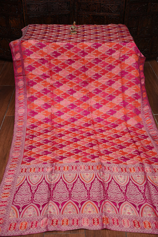 Kashmiri Pashmina Story Telling Saree - Multicolored