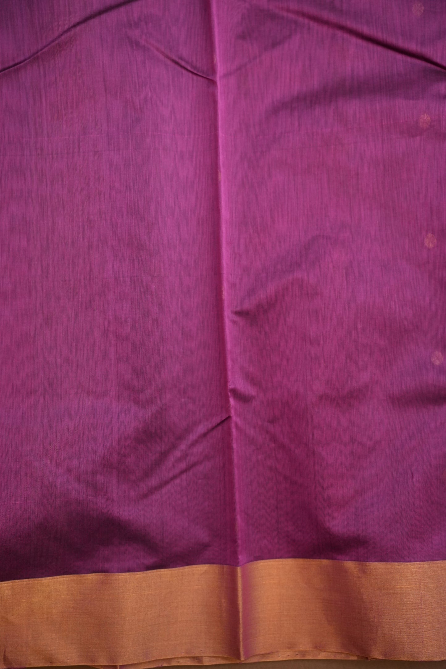 Pure Chanderi Silk Saree with Zari Buttas & Tissue Border - Orchid Pink