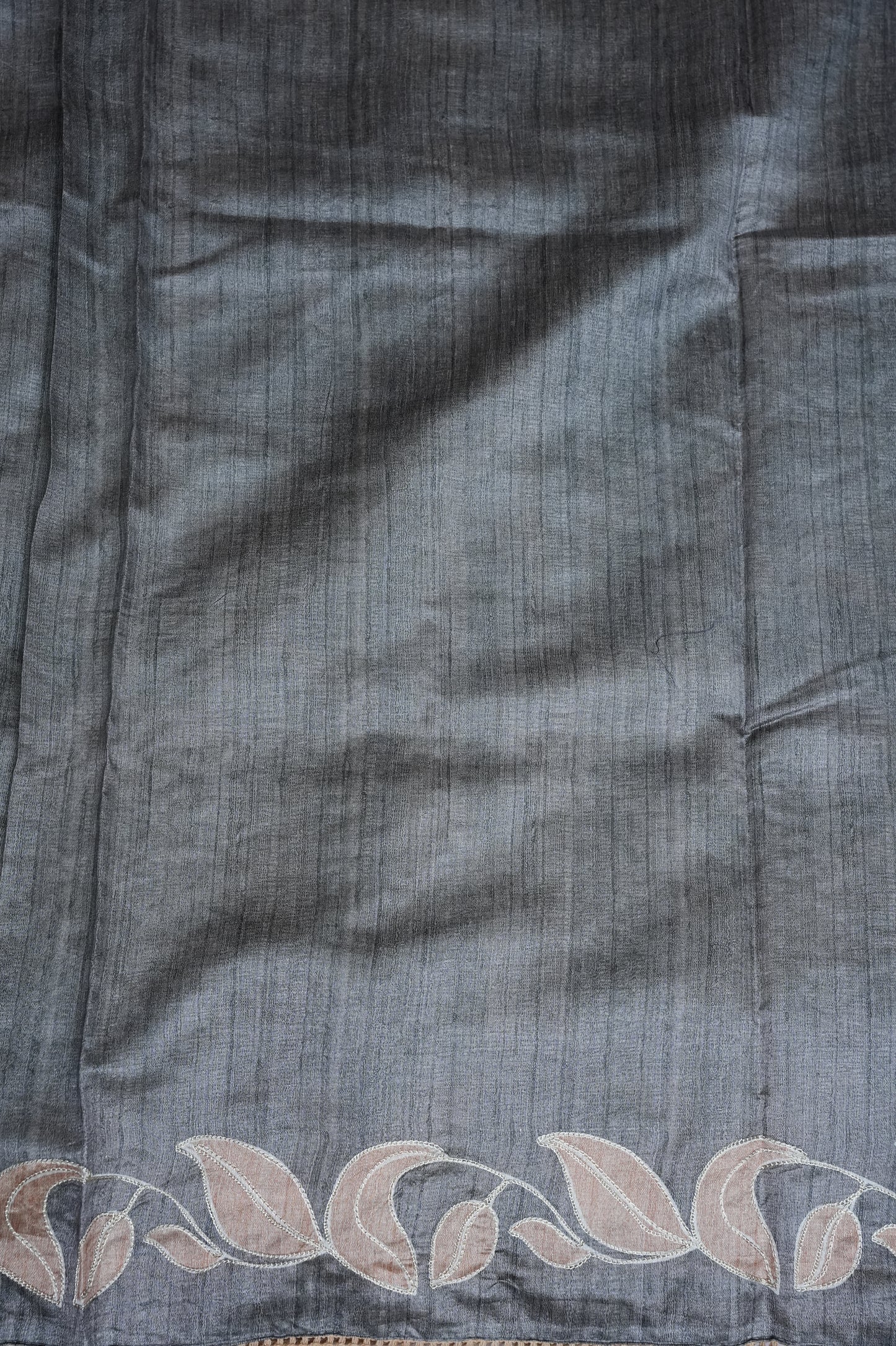 Semi Raw Silk - Silver Grey