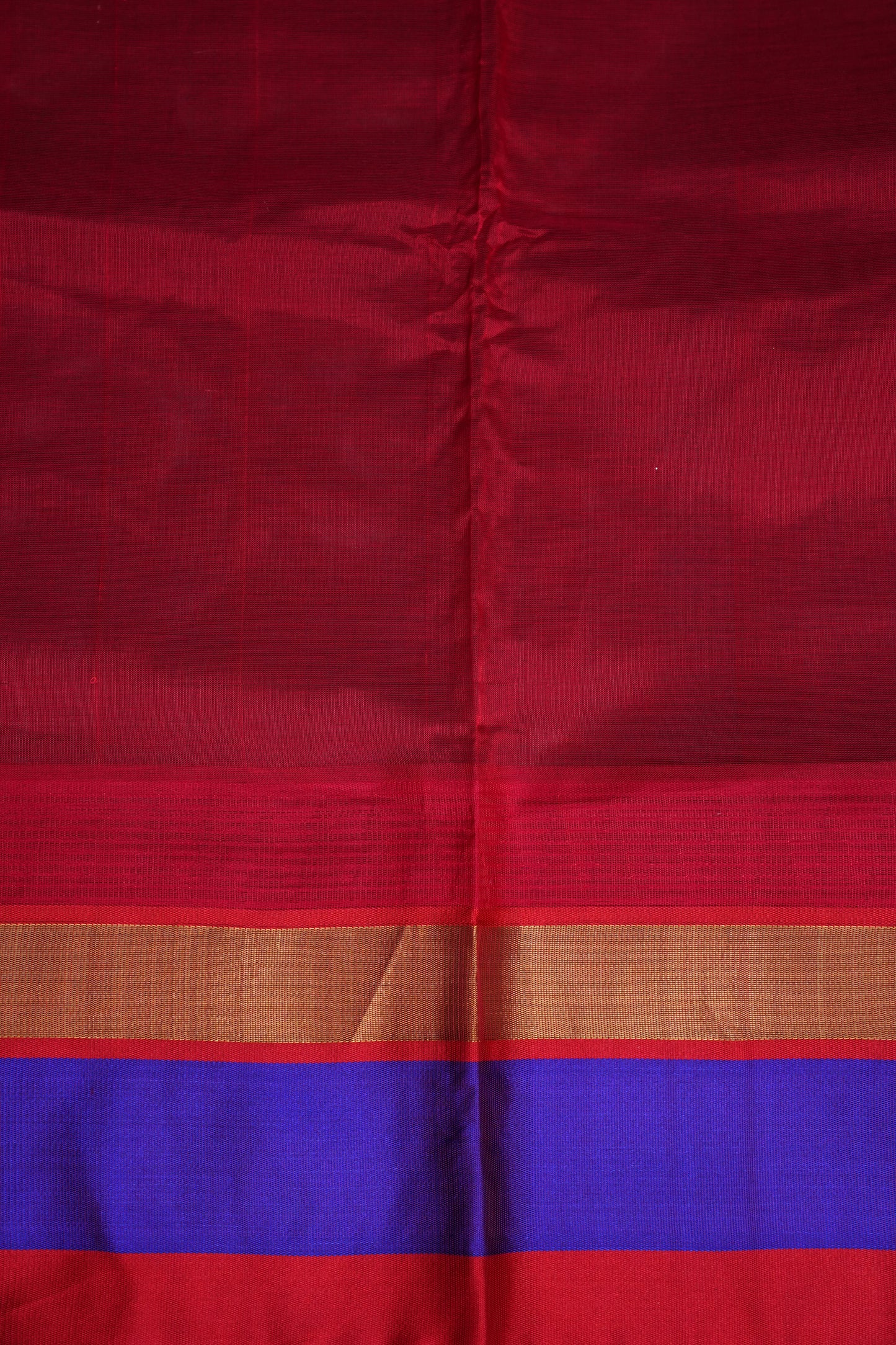 Pure Kuppadam Korvai Pattu Saree-Yellow & Red