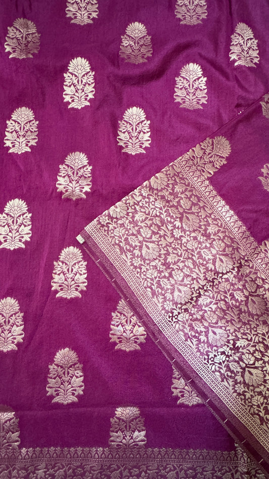 CLEARANCE - Georgette crepe silk - Maroon