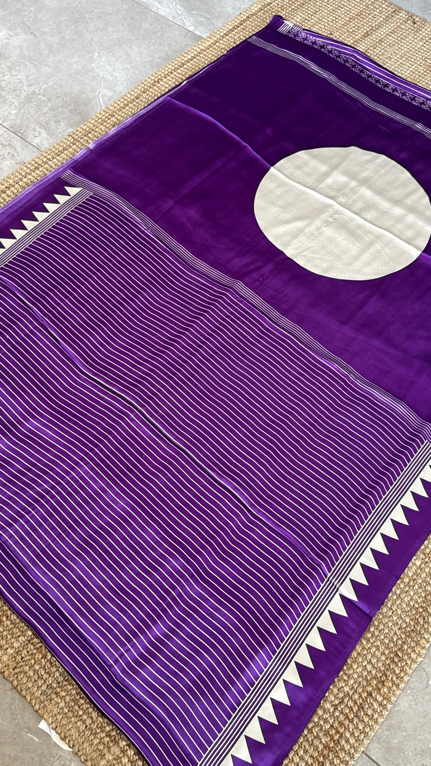 Modal Satin Saree - Purple