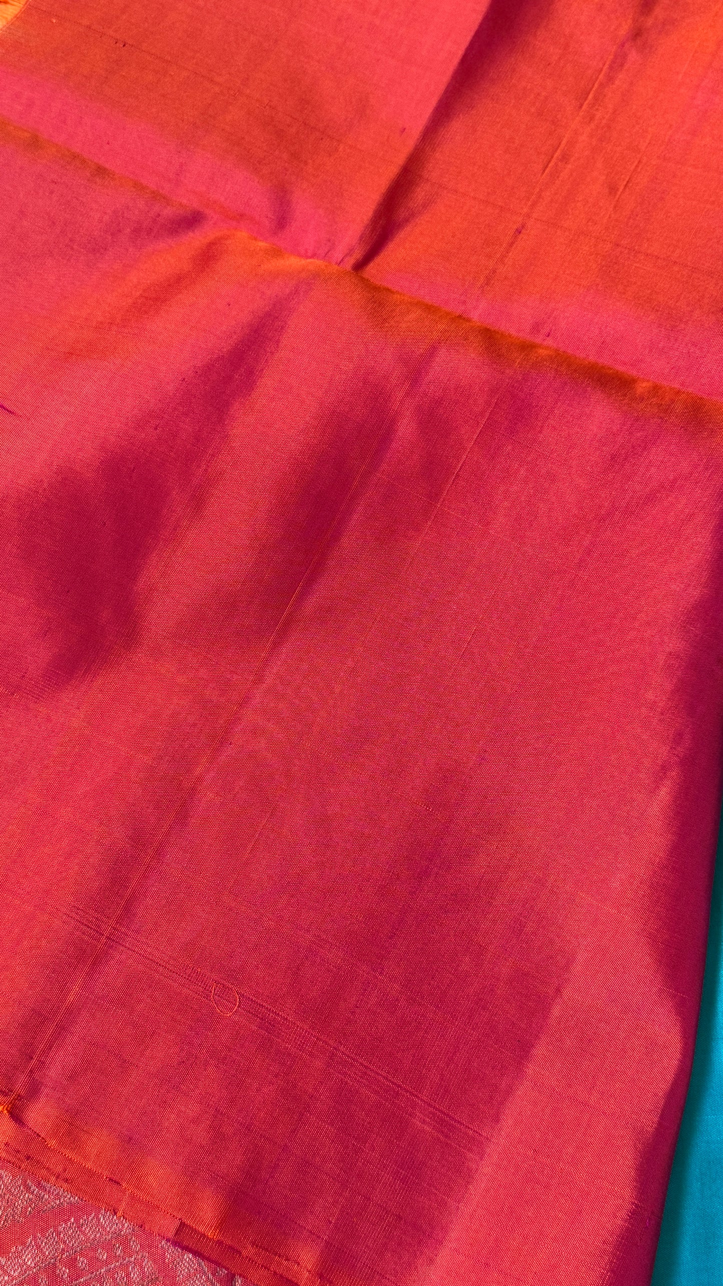 Copper Sulphate Blue Pure Soft Silk Saree | Silk Mark Certified