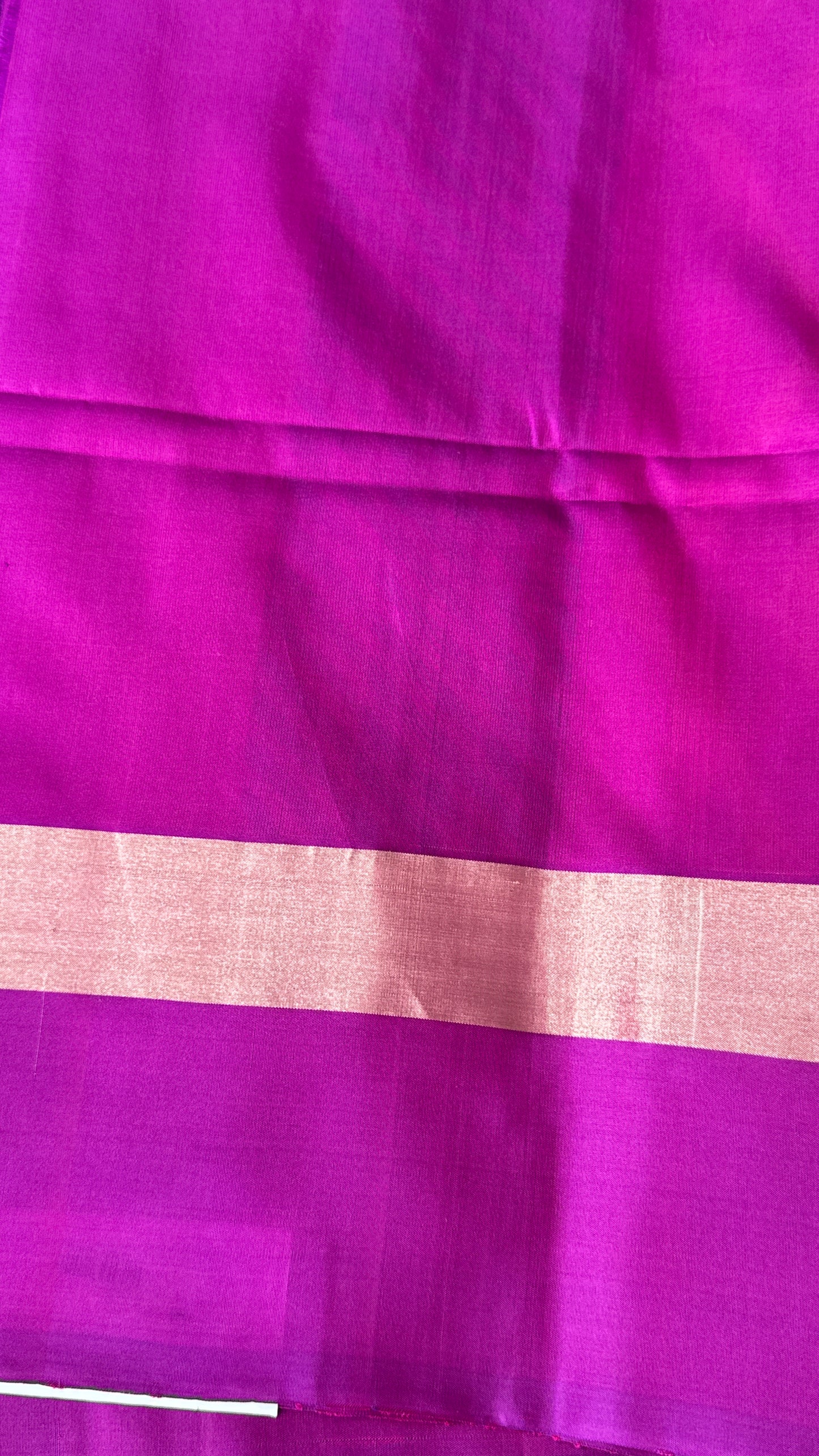 Blue & Pink Pure Soft Silk Handloom Saree | Silk Mark Certified