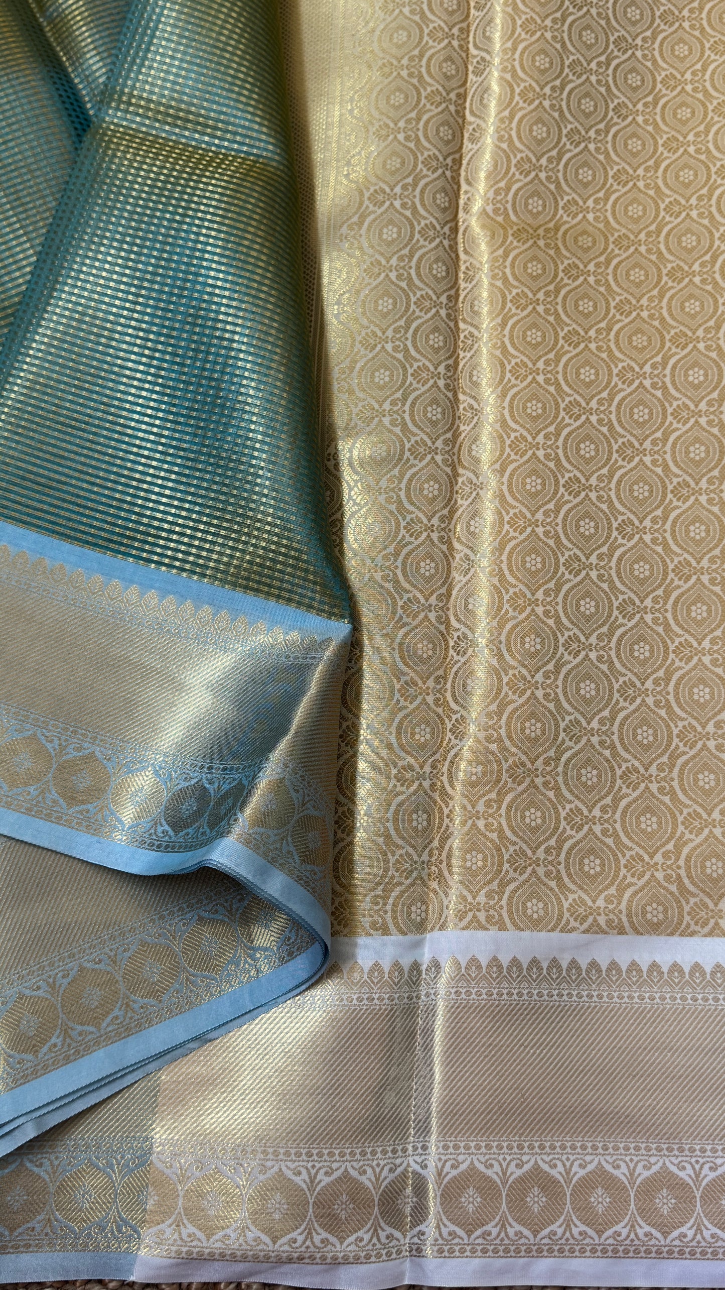 Green Semi Tissue Silk Saree - Baby Green