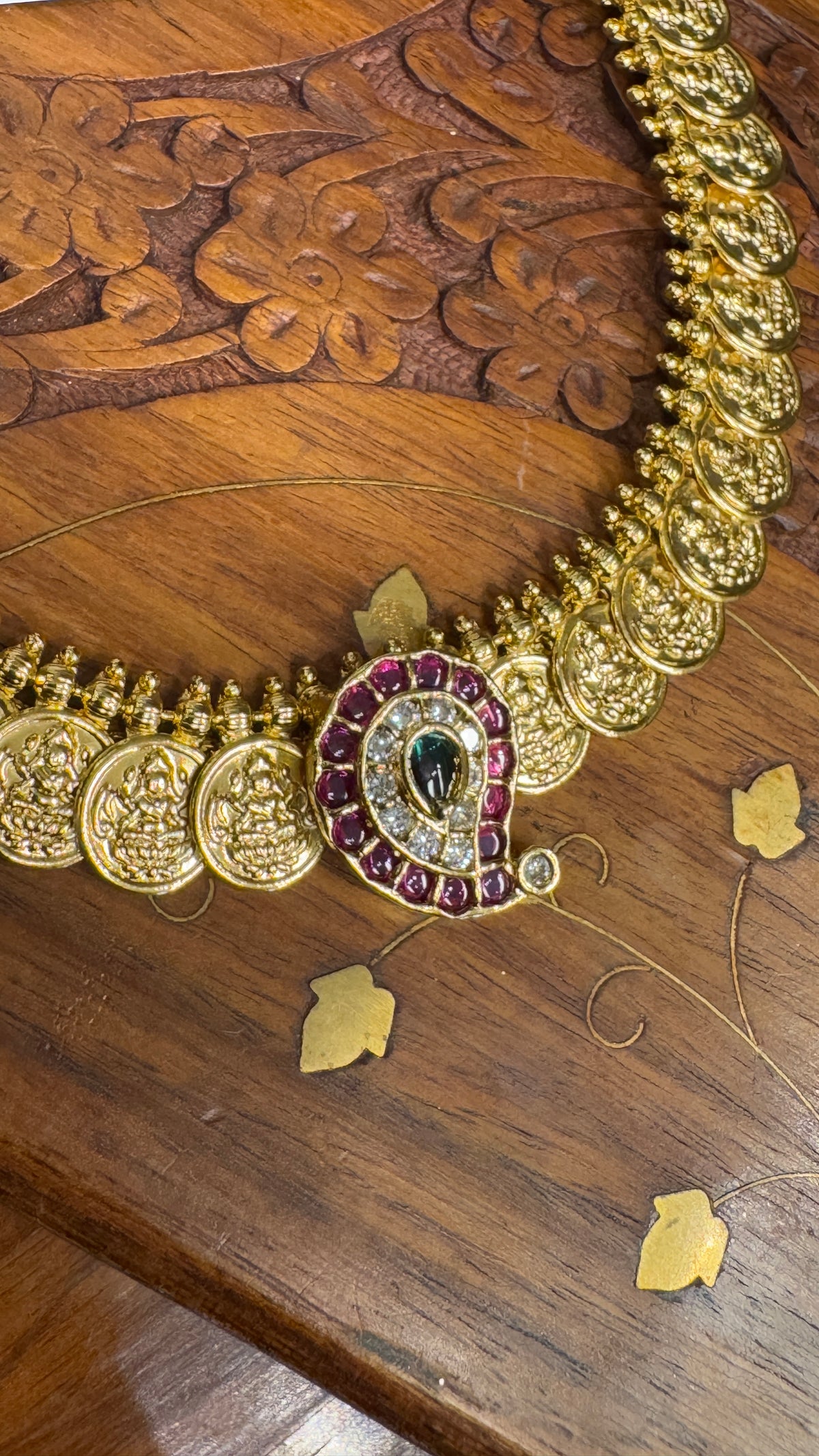 Coin (Kaasu) choker with Mango pendant