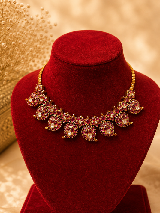 Royal Pure Kemp Mango Design Antique Choker Set
